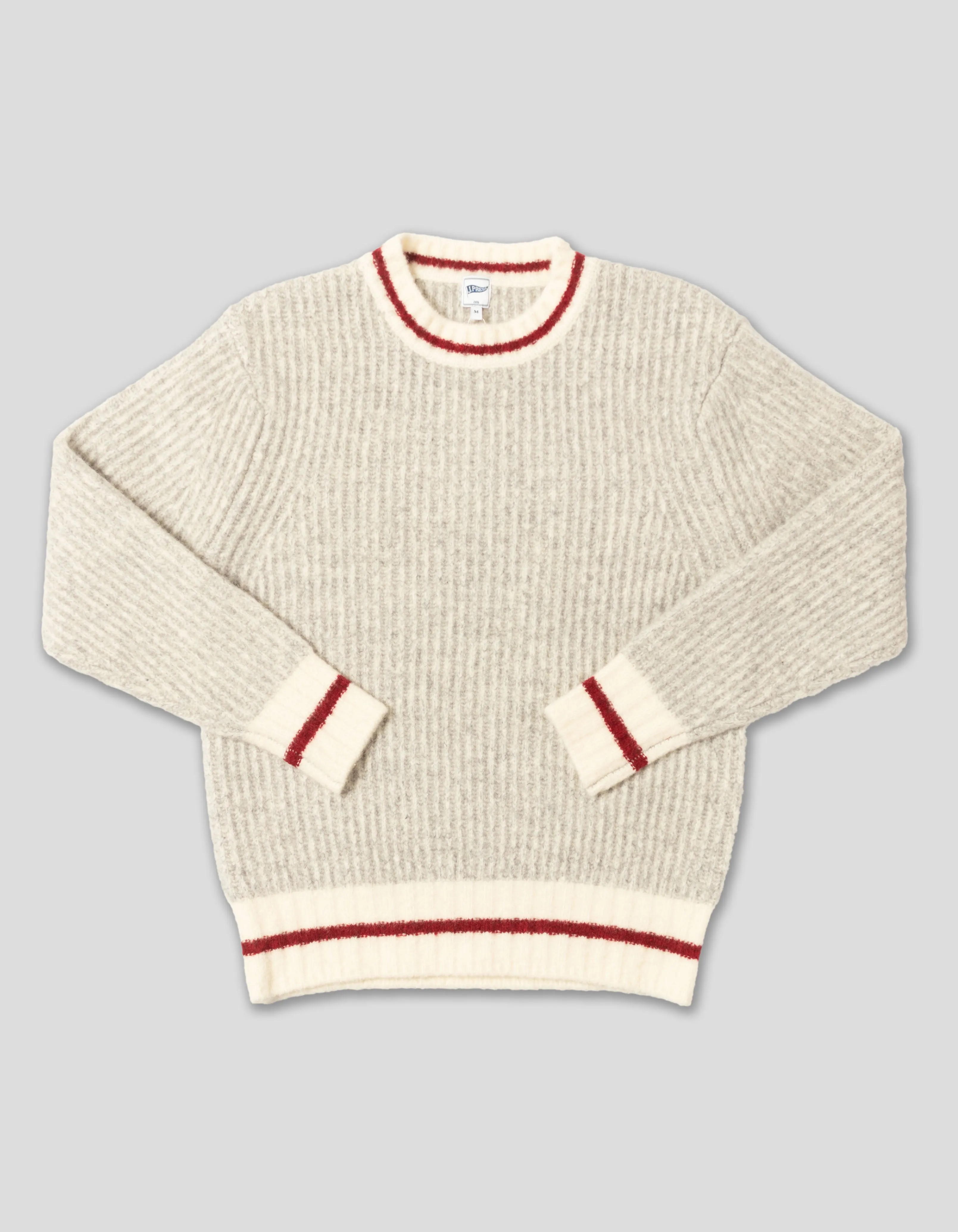 Grey Marl Shaker Knit Sweater - Trim Fit sold by J. Press
