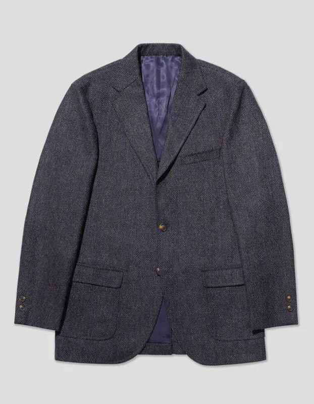 BLUE MIX HERRINGBONE SPORT COAT sold by J. Press