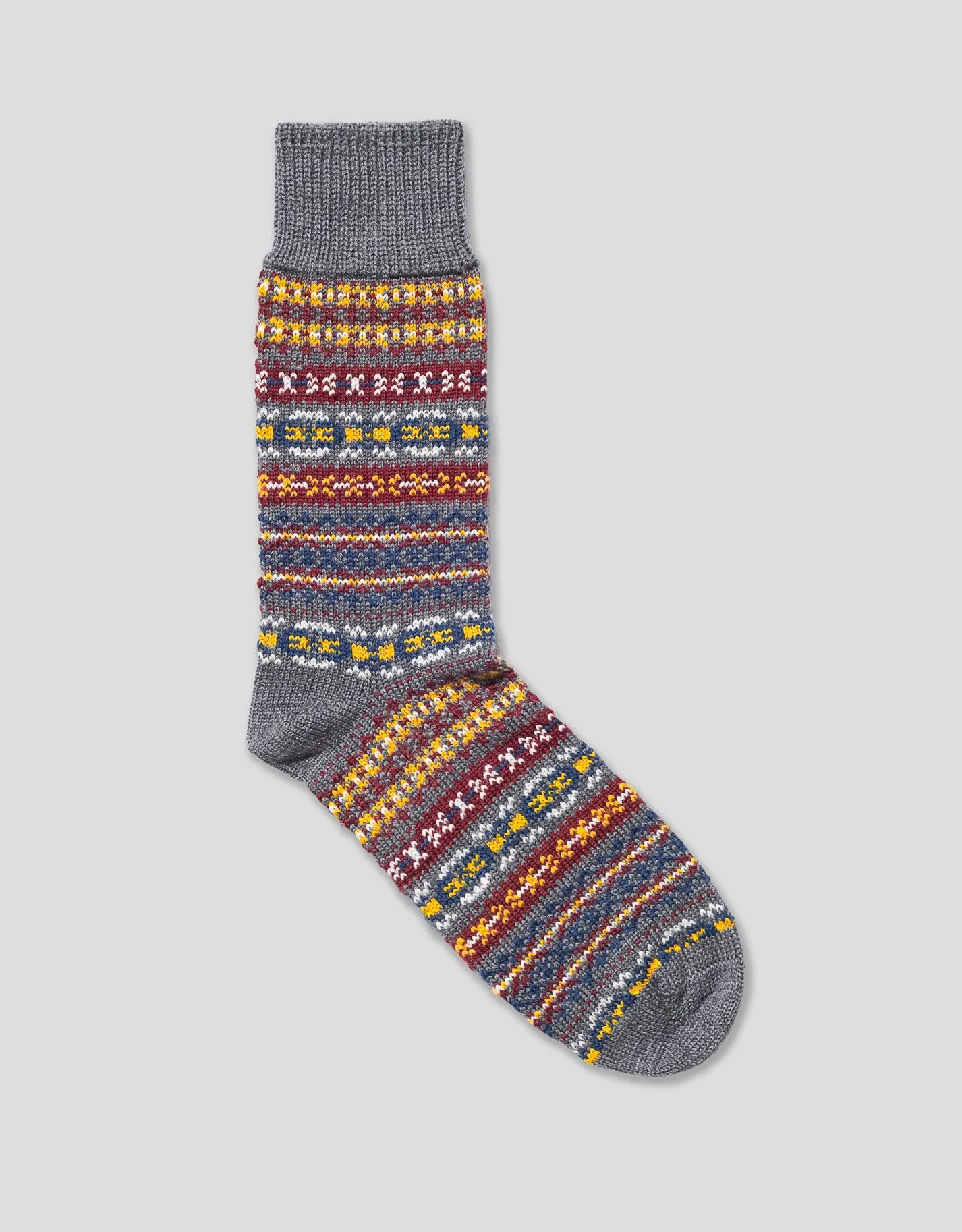 GREY FAIR ISLE SOCKS sold by J. Press