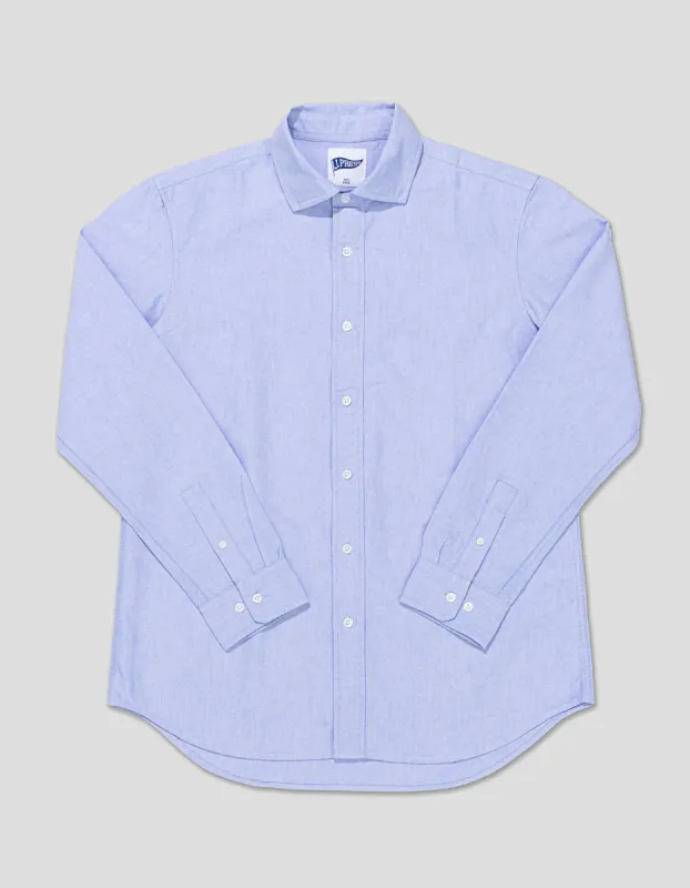 Trim Fit Enzyme-Washed Oxford Spread Collar Shirt sold by J. Press