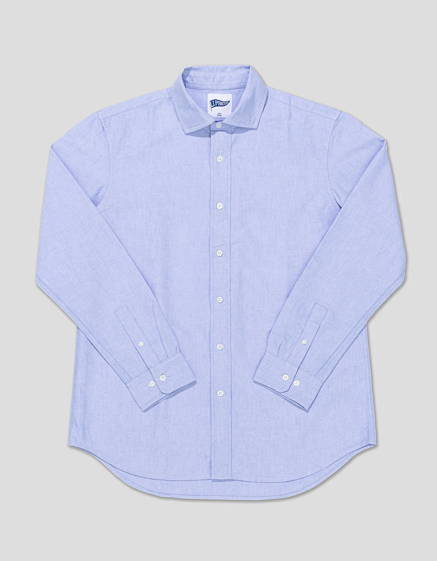 Trim Fit Enzyme-Washed Oxford Spread Collar Shirt sold by J. Press