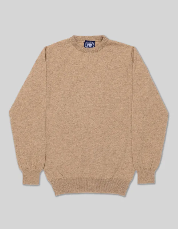 TAN CASHMERE CREW NECK SWEATER sold by J. Press