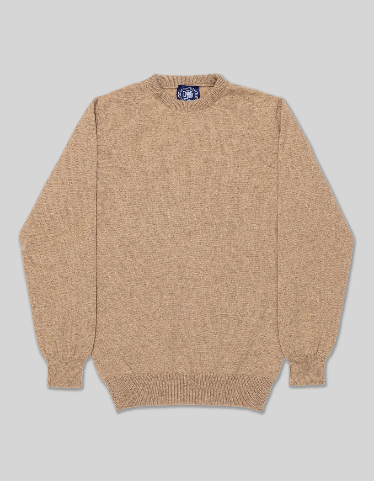 TAN CASHMERE CREW NECK SWEATER sold by J. Press