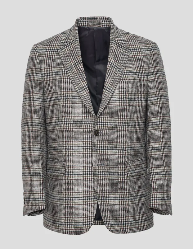 Made-in-Canada Grey Large Scale Prince of Wales Sport Coat sold by J. Press
