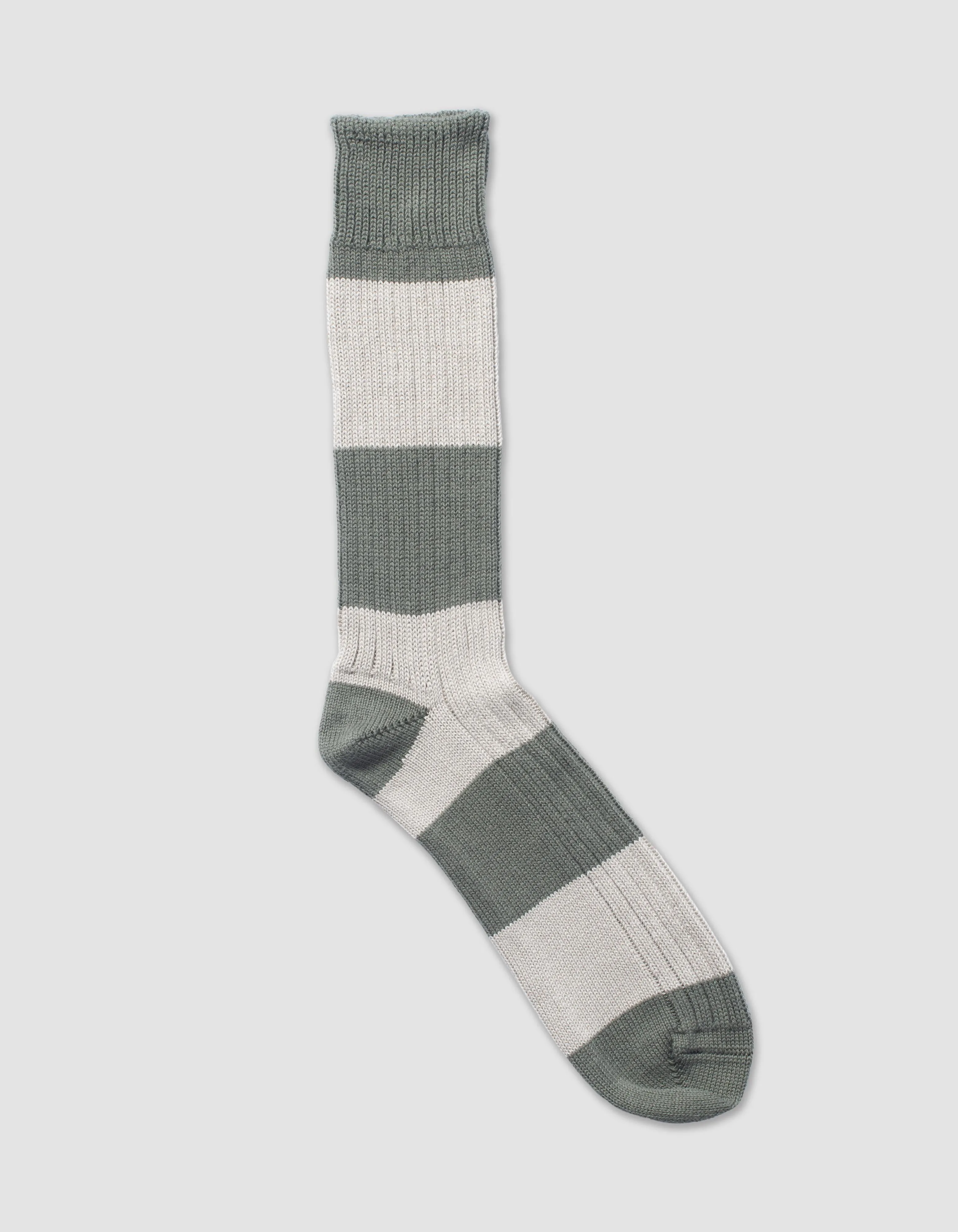 Rugby Stripe Cotton Socks sold by J. Press