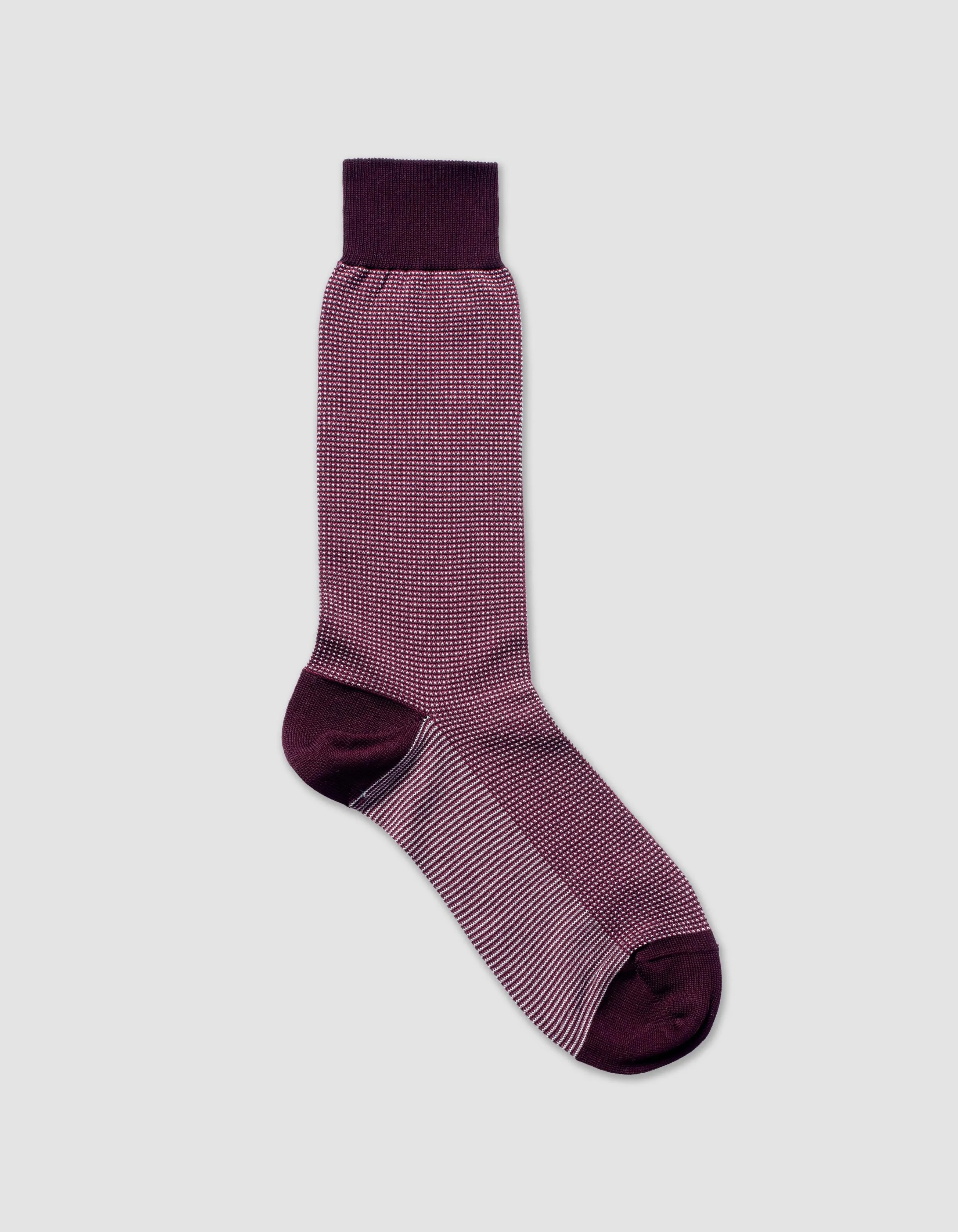BIRDSEYE COTTON MID-CALF SOCKS sold by J. Press