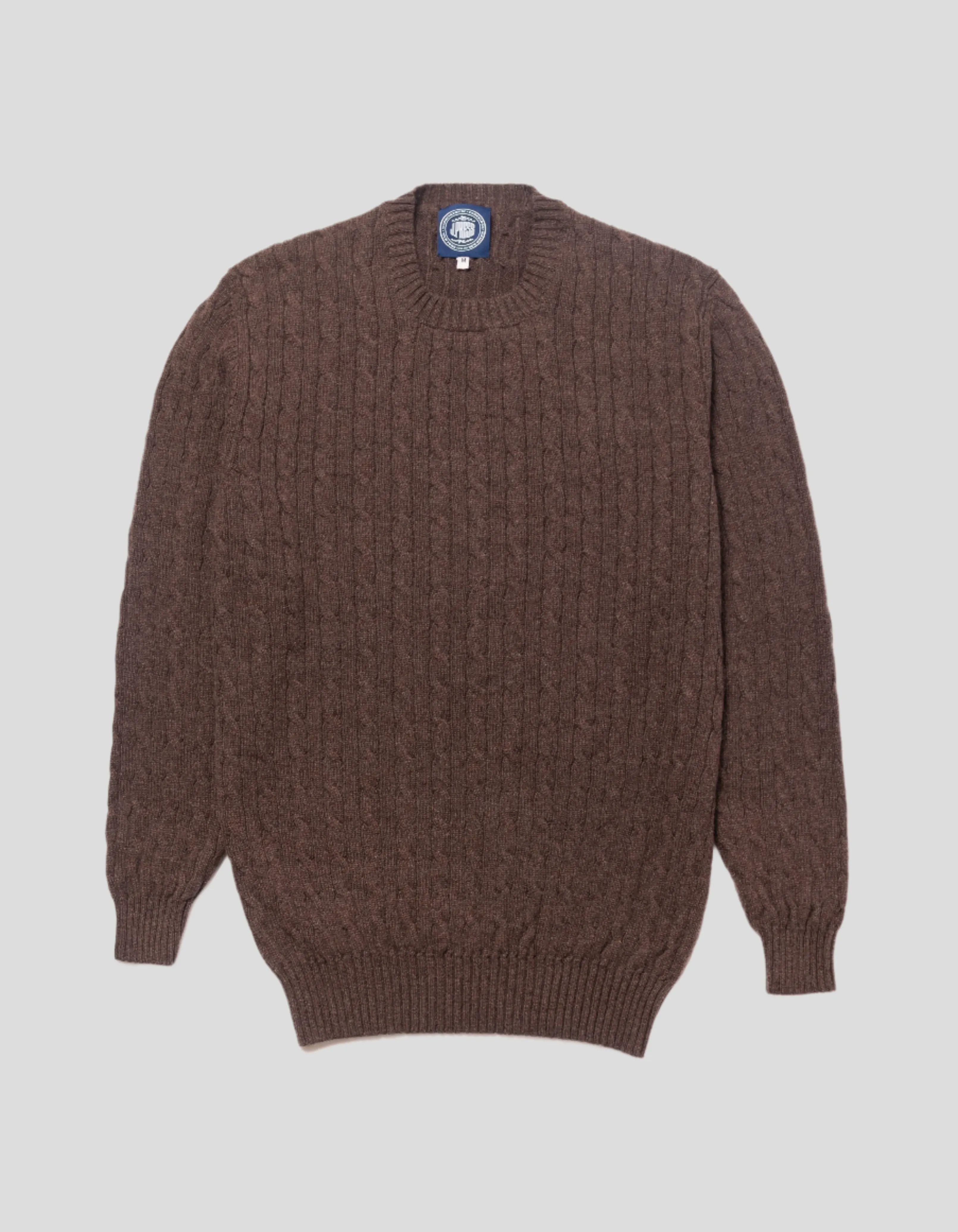 DARK BROWN CASHMERE CABLE sold by J. Press