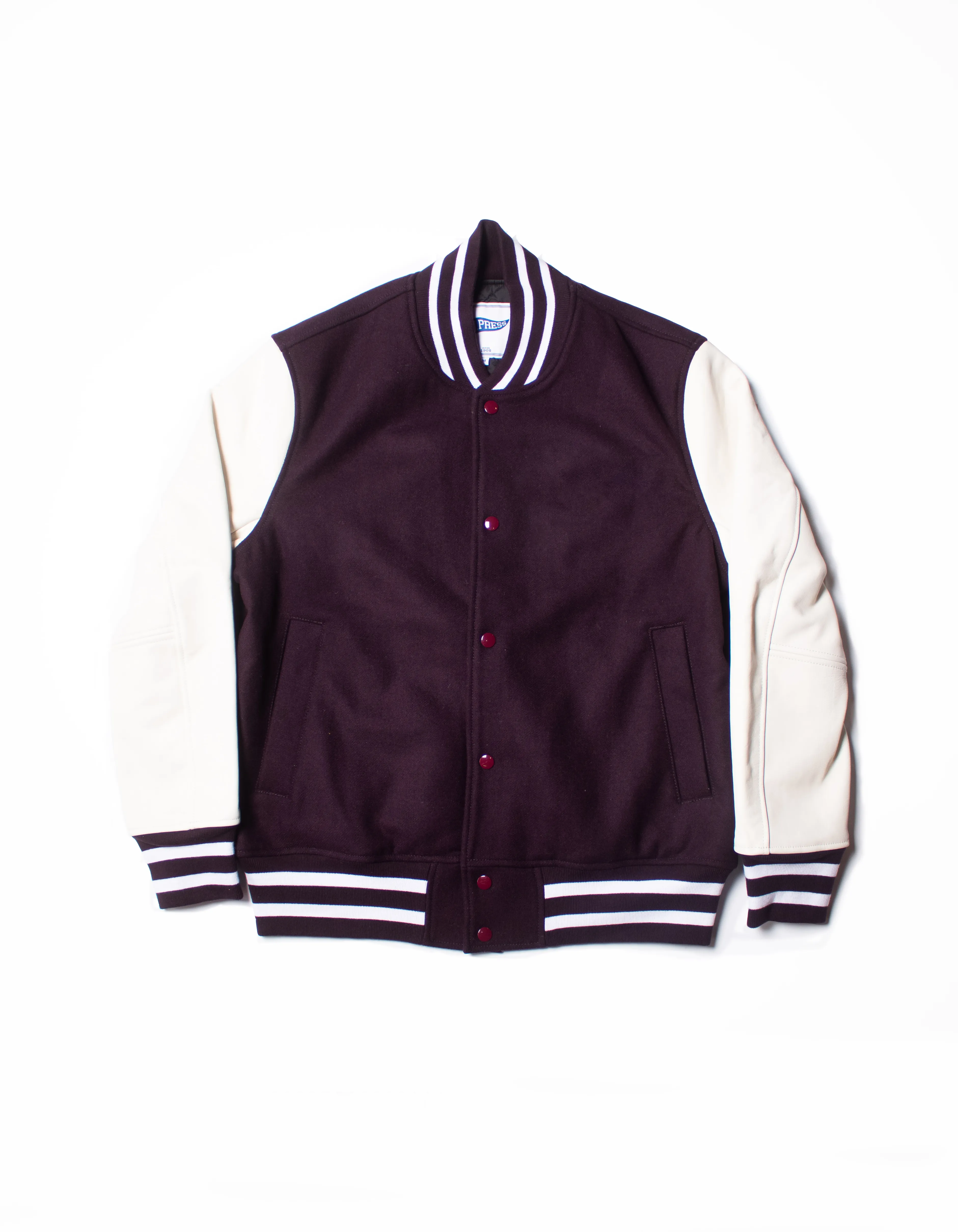 Burgundy Wool Varsity Jacket - Trim Fit sold by J. Press