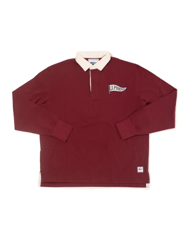 Trim Fit J. Press Pennant Rugby Shirt sold by J. Press