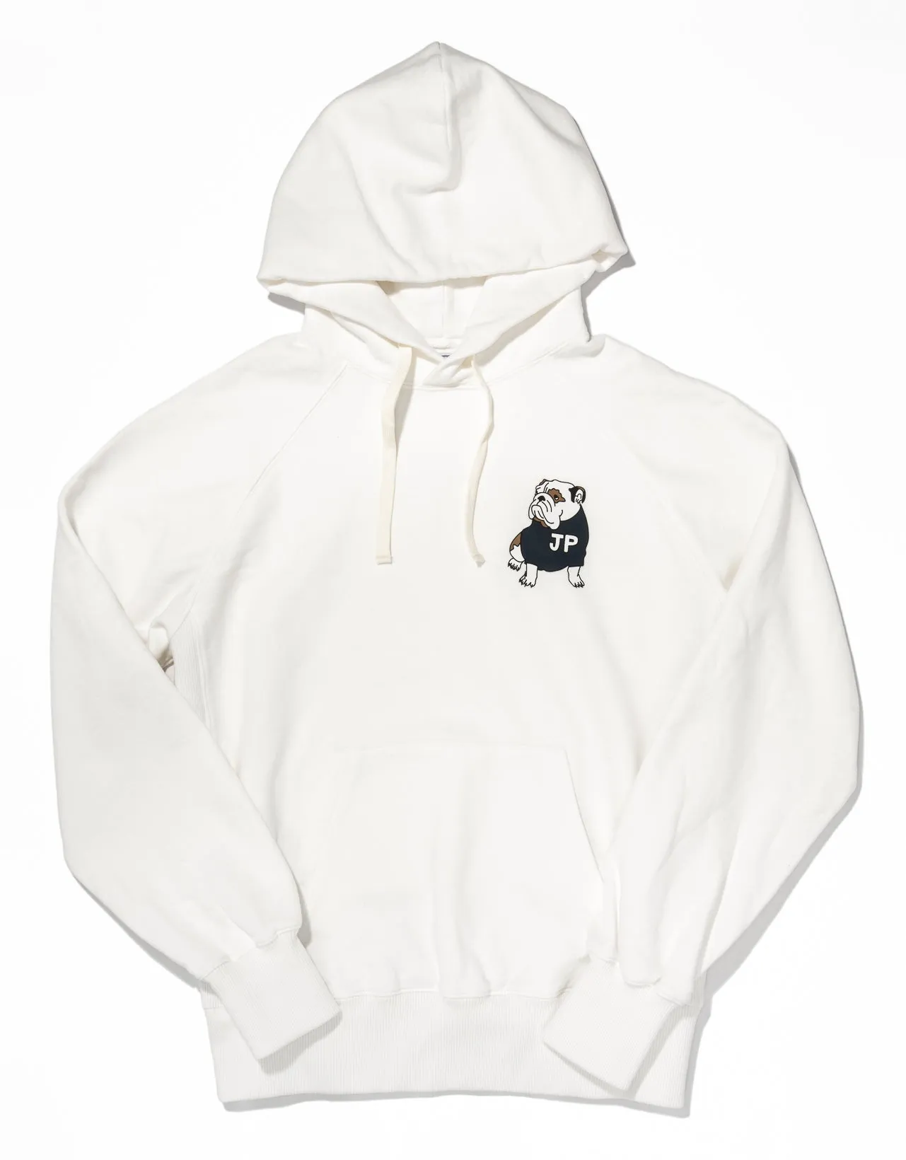 White J. Press Bulldog Hoodie sold by J. Press