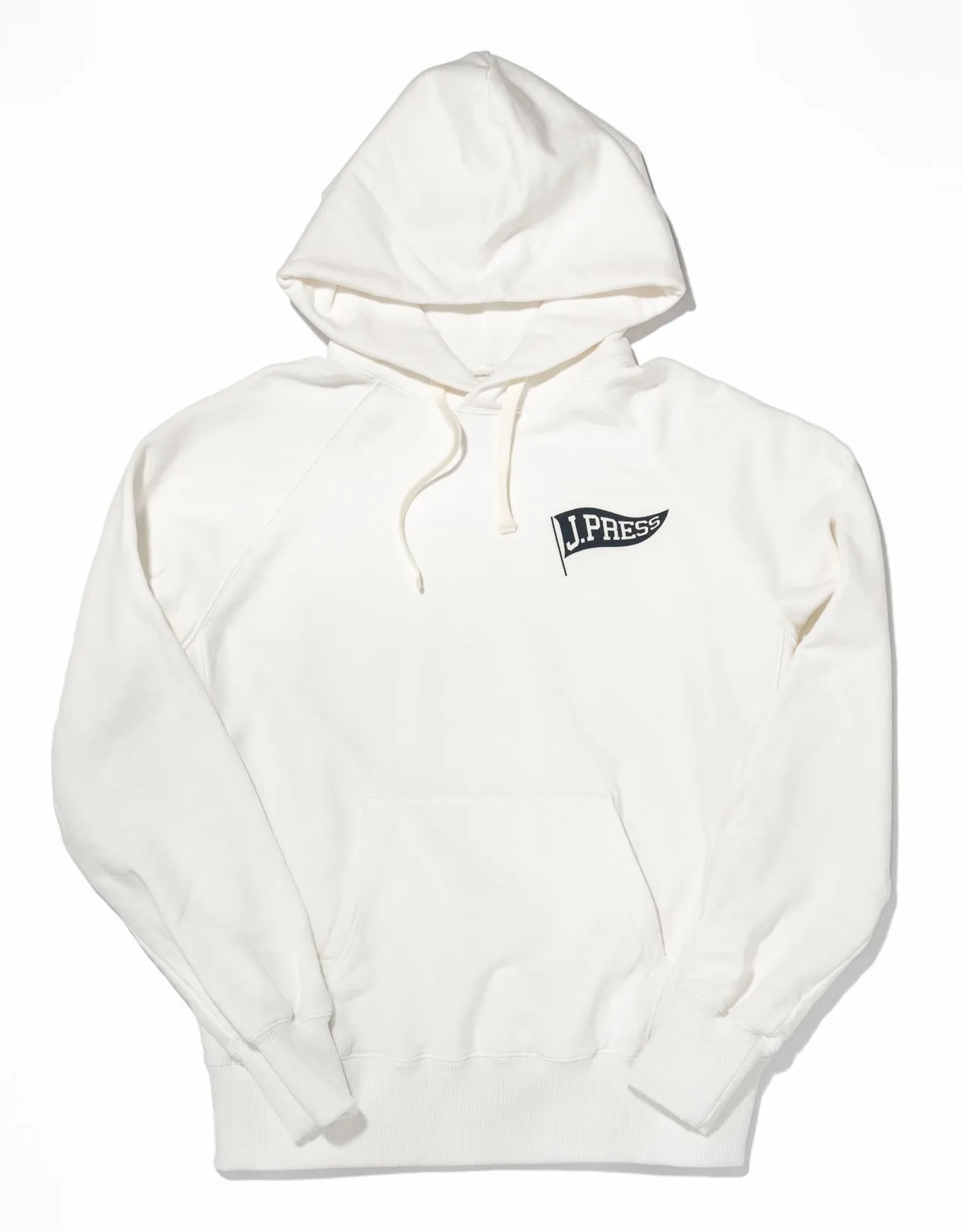 White J. Press Burgee Hoodie sold by J. Press