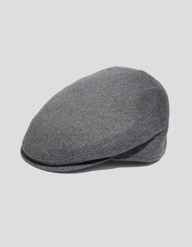 CASHMERE IVY CAP - GREY made by J. Press