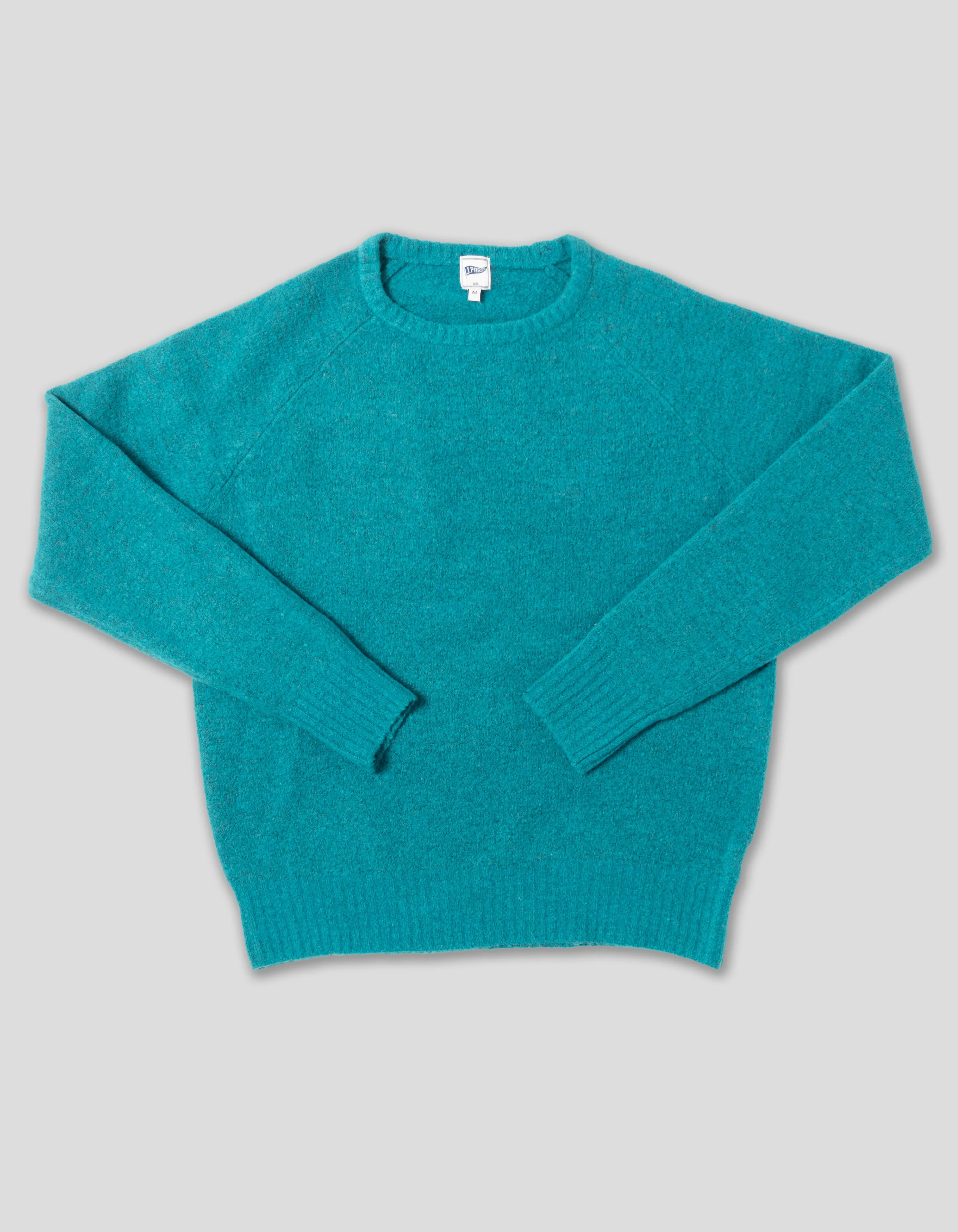 SOLID CREW NECK SWEATER - TURQUOISE sold by J. Press