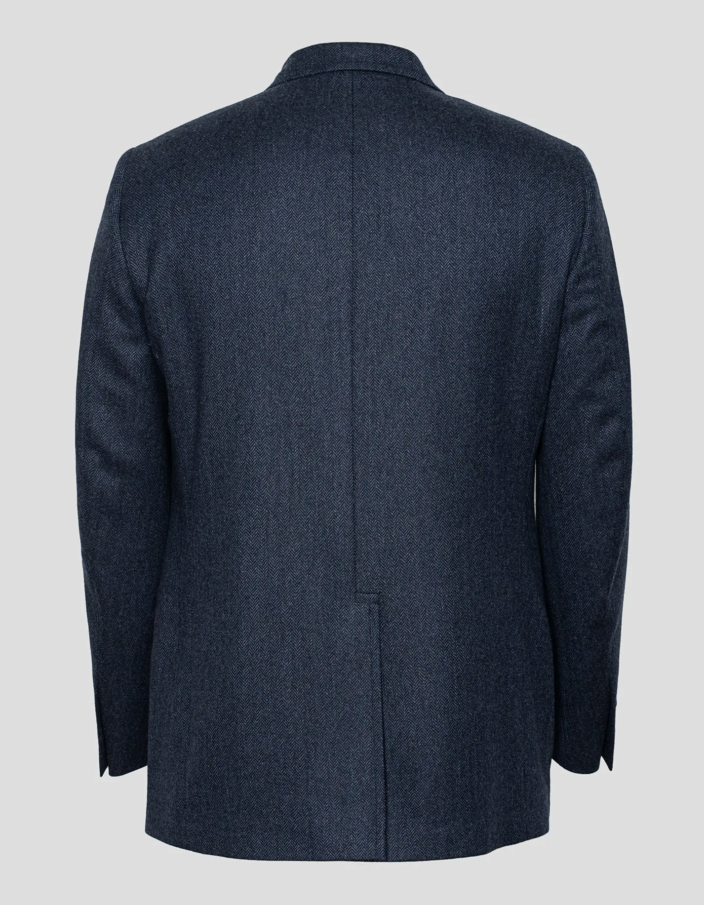 Made-in-Canada Blue Herringbone Pure Cashmere Sport Coat sold by J. Press product image thumbnail 3