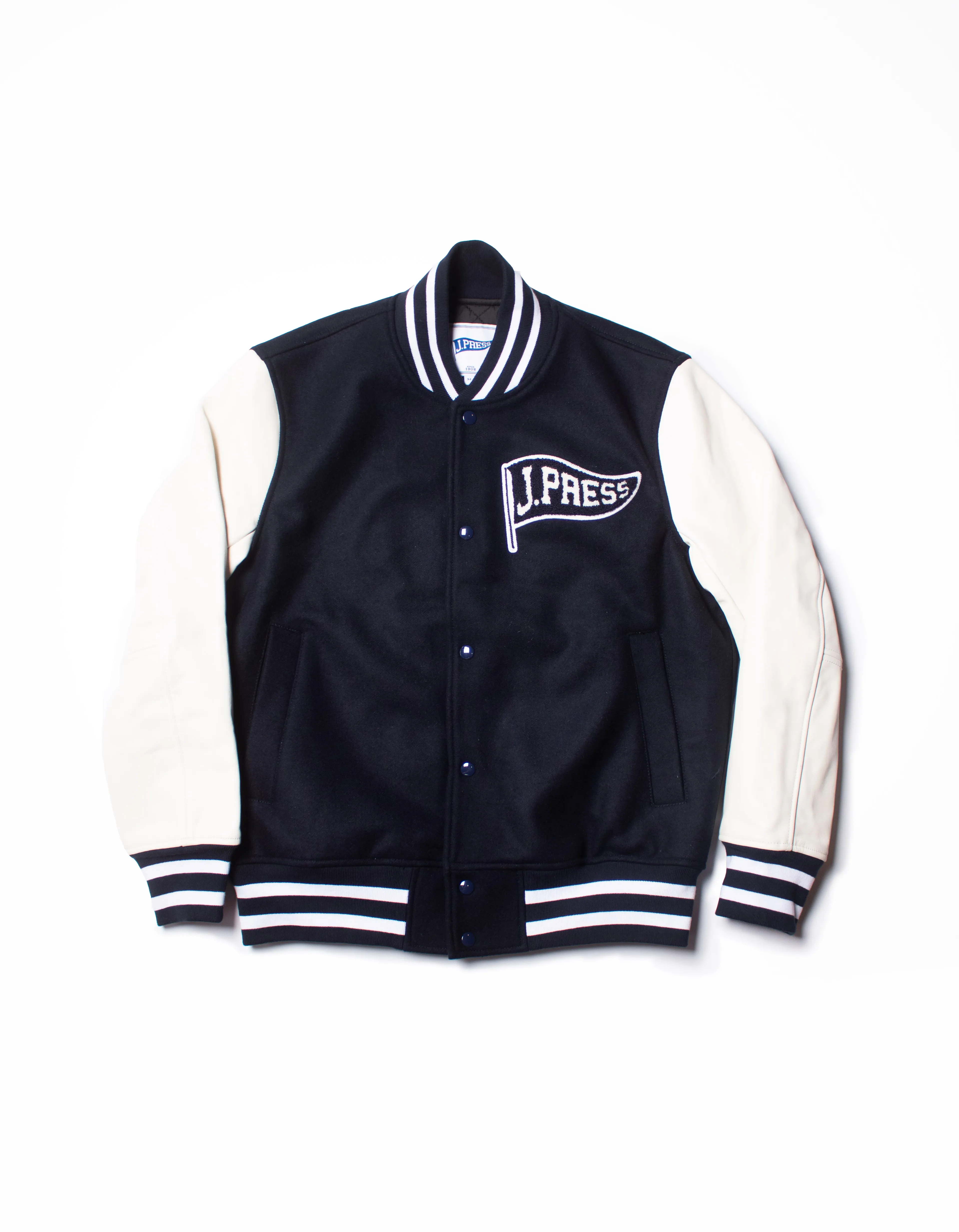 J. PRESS VARSITY JACKET - NAVY sold by J. Press