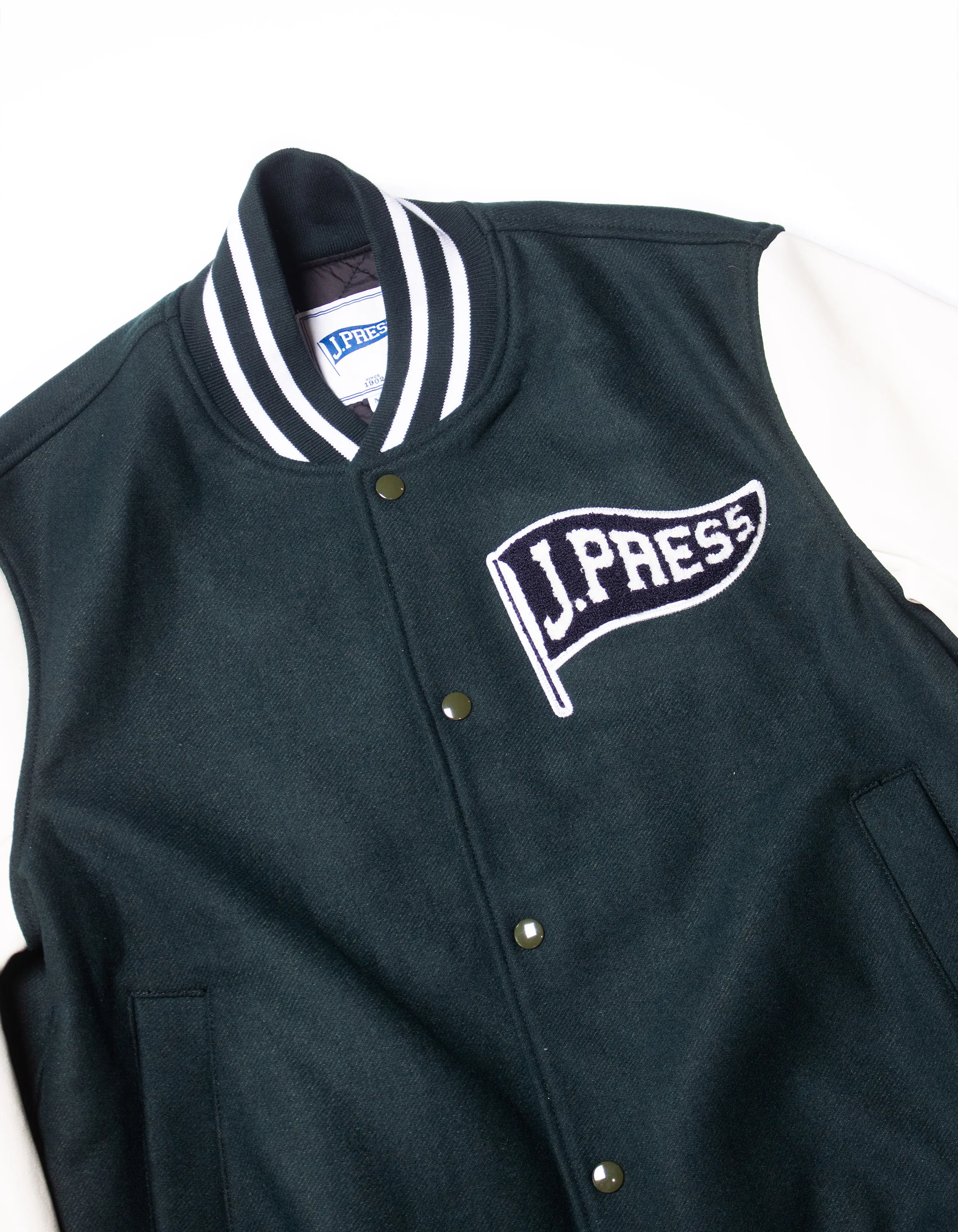 J. PRESS VARSITY JACKET - GREEN sold by J. Press product image thumbnail 3