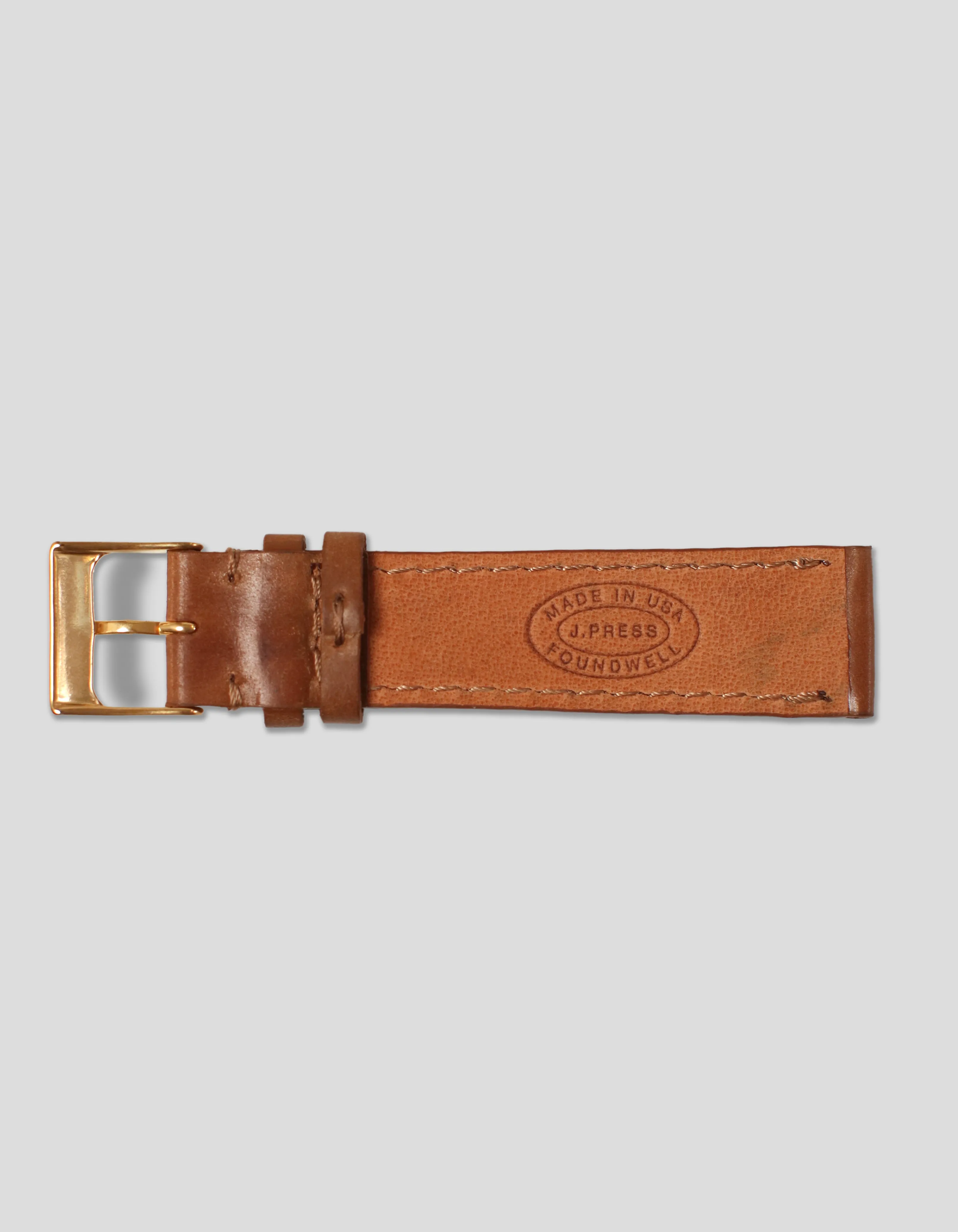 HONEY BROWN SHELL CORDOVAN WATCHBAND sold by J. Press product image thumbnail 3