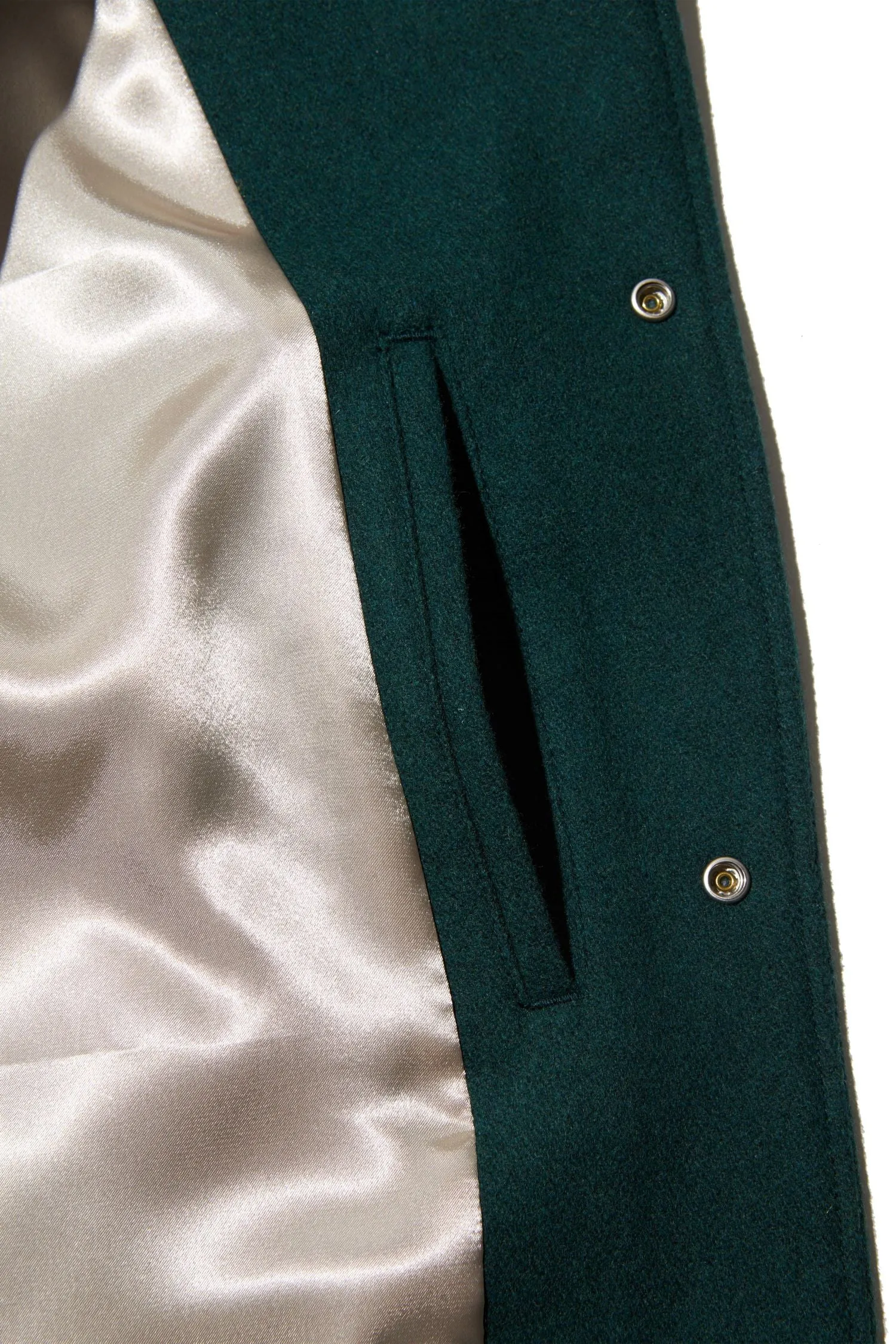 Made-in-Japan Green Autograph Varsity Jacket sold by J. Press product image thumbnail 3