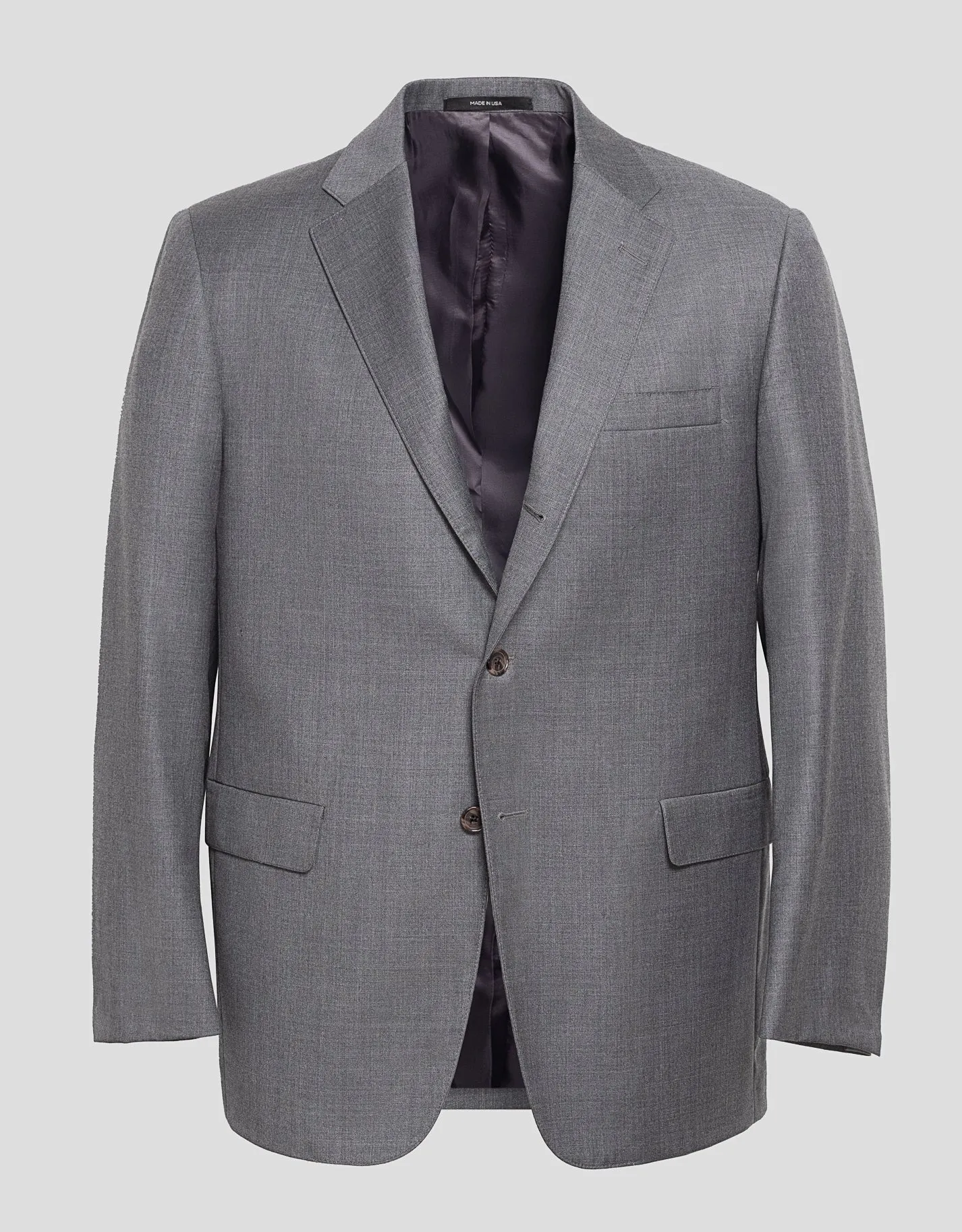 CAMBRIDGE GREY SOLID 120s WOOL SUIT sold by J. Press