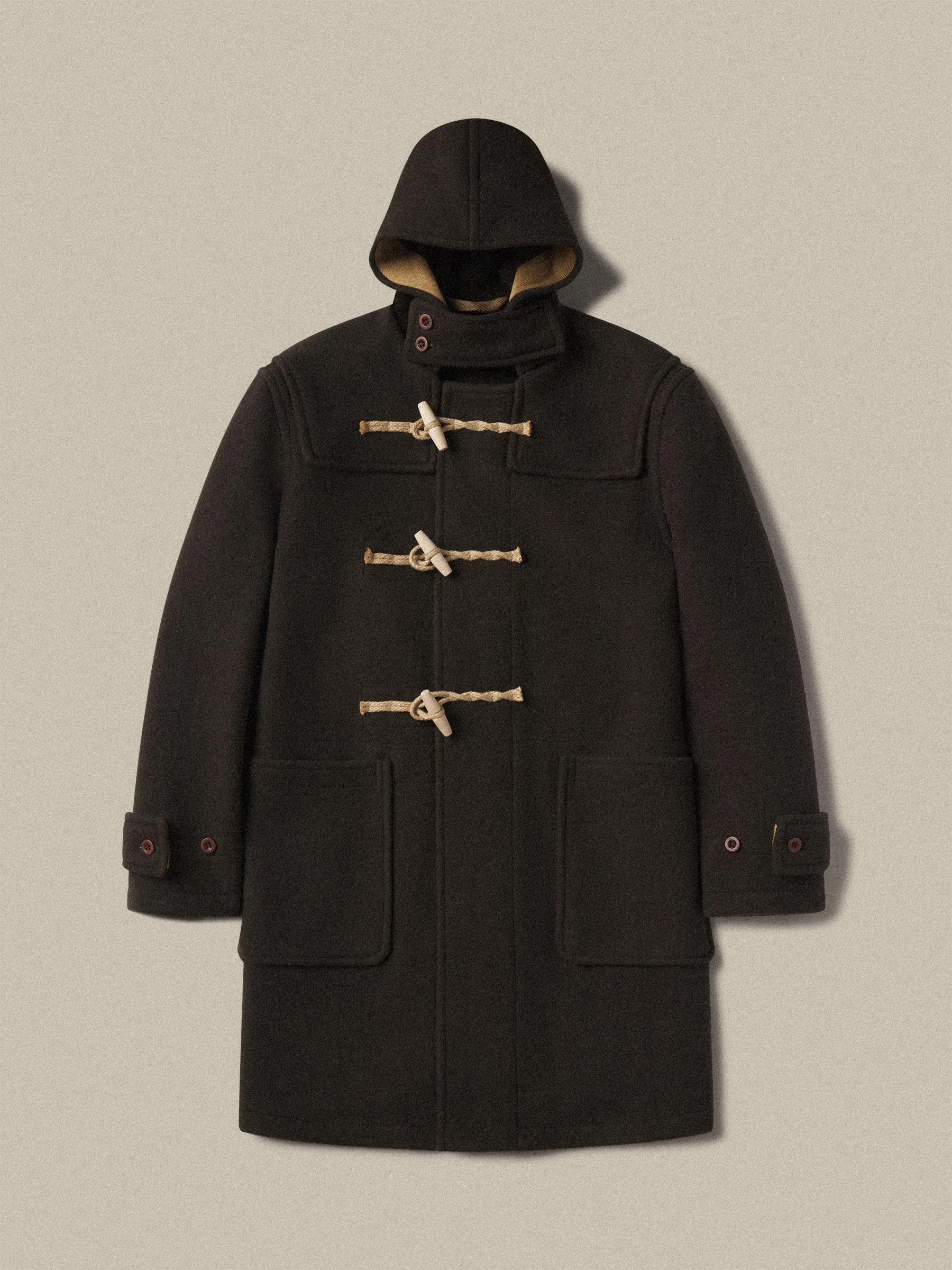 Made-in-England Oversized Wool Duffle Coat sold by J. Press