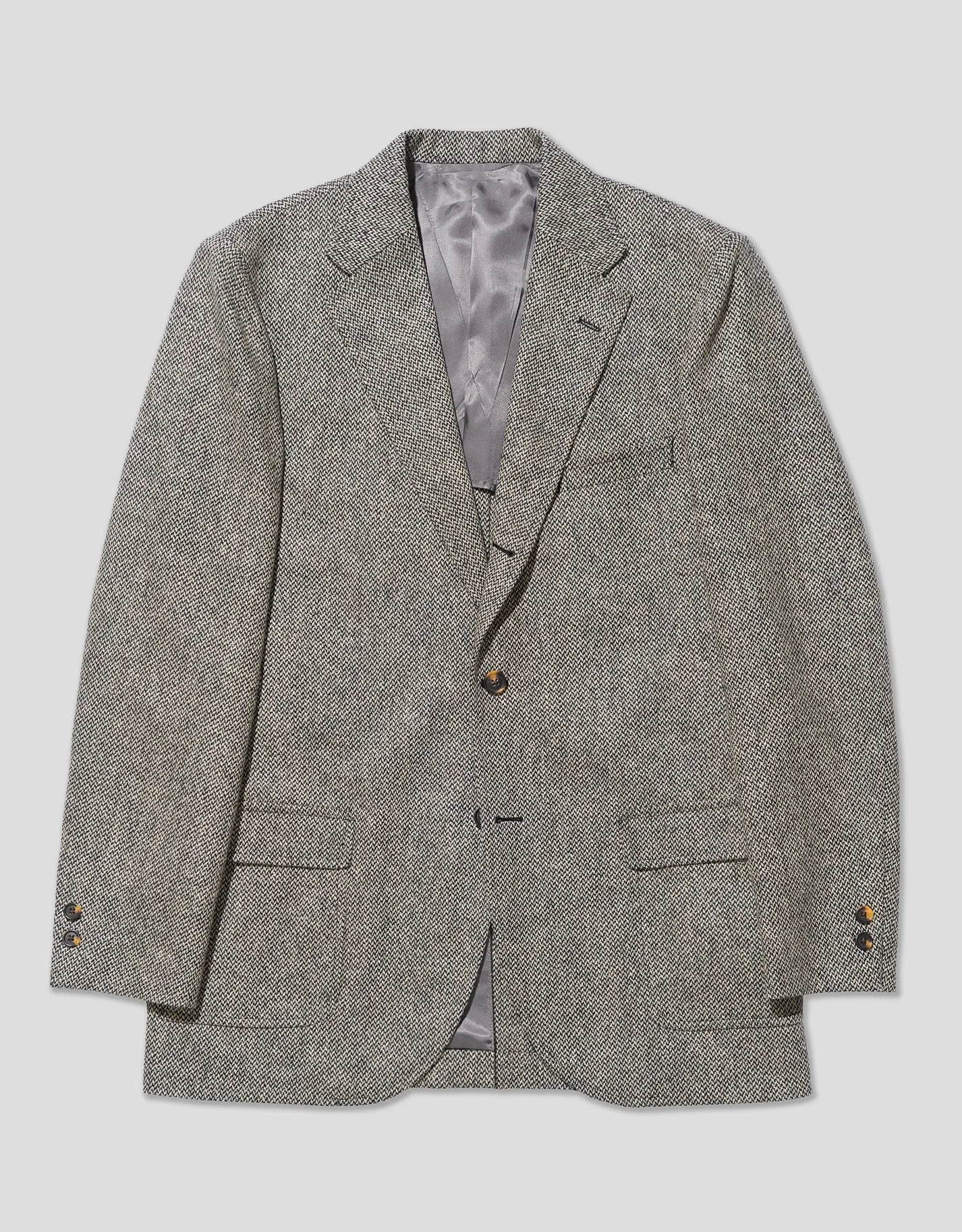 Black & White Crows Foot Wool Sport Coat - Trim Fit sold by J. Press