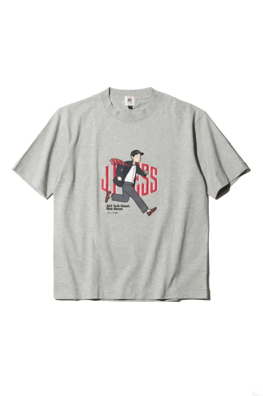 Grey "Running Ivy Boy" Crew Neck T Shirt - Trim Fit sold by J. Press