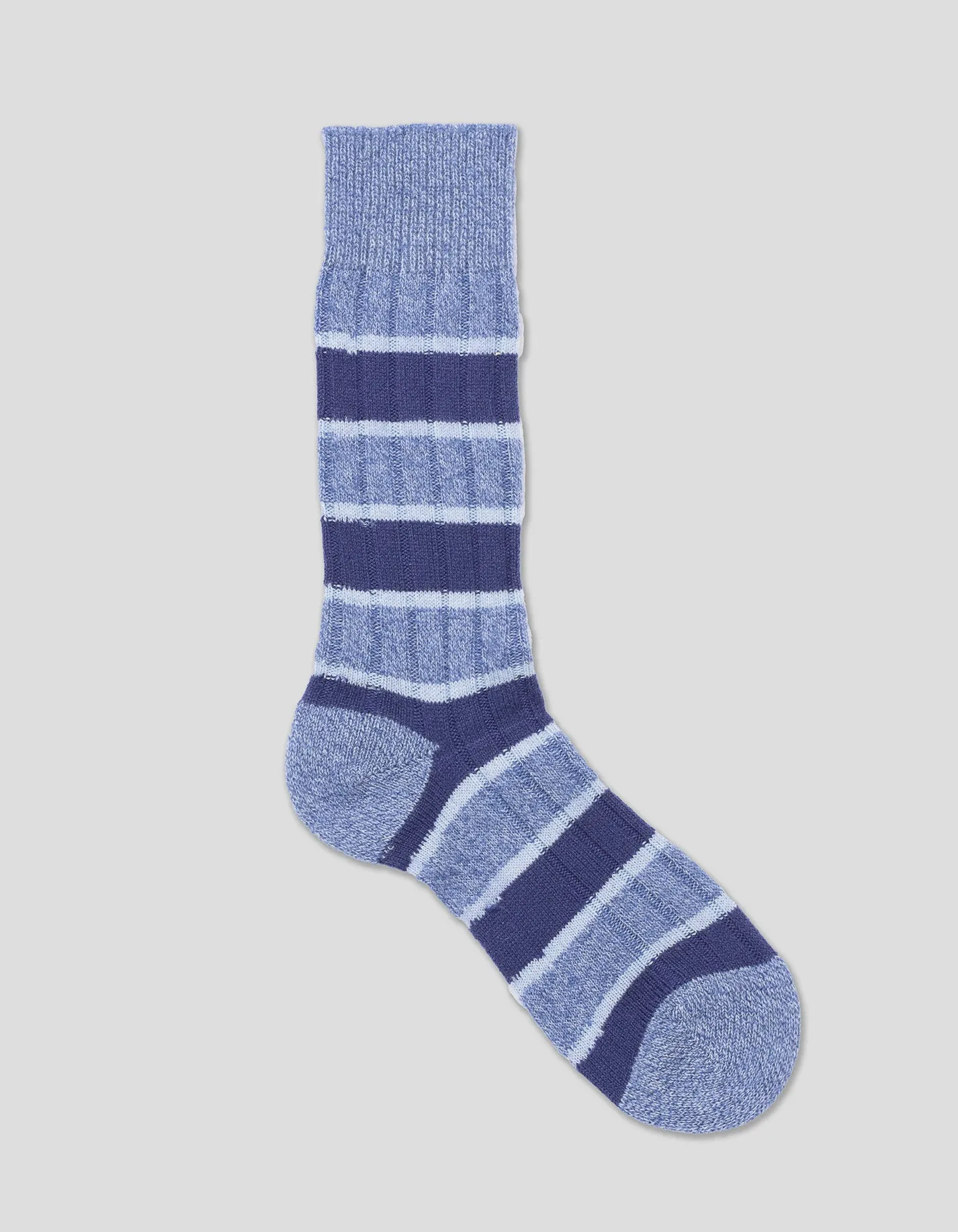 STRIPED CASHMERE SOCKS - BLUE sold by J. Press