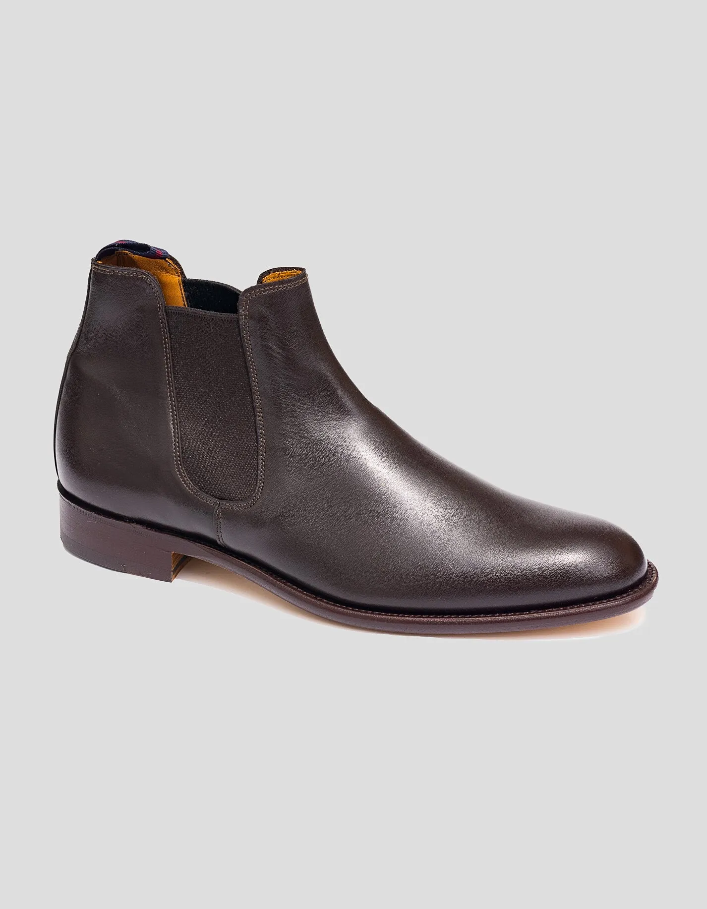 Made-in-England Brown Calfskin Chelsea Boot sold by J. Press