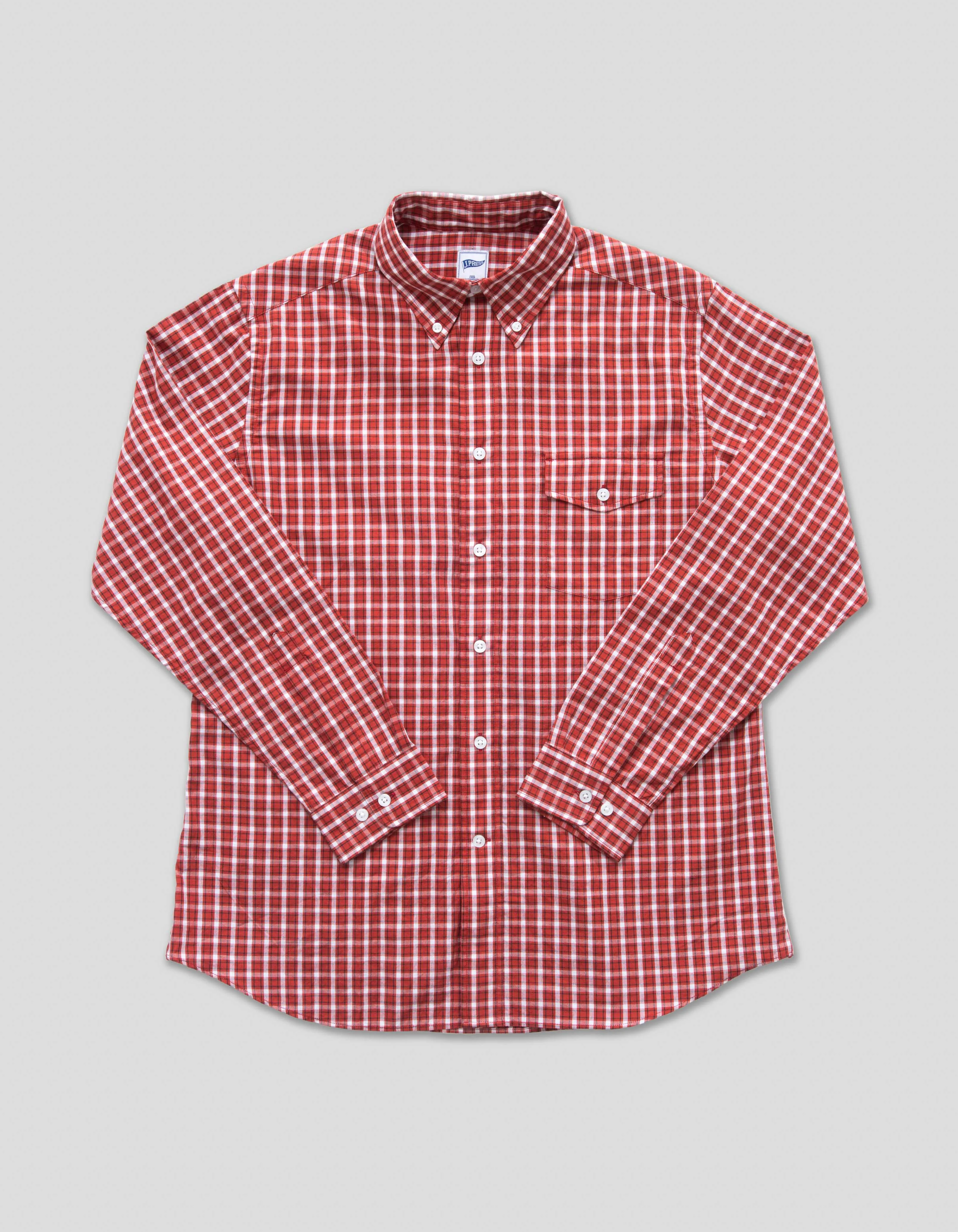 Trim Fit Long Sleeve Madras Button Down Shirt sold by J. Press