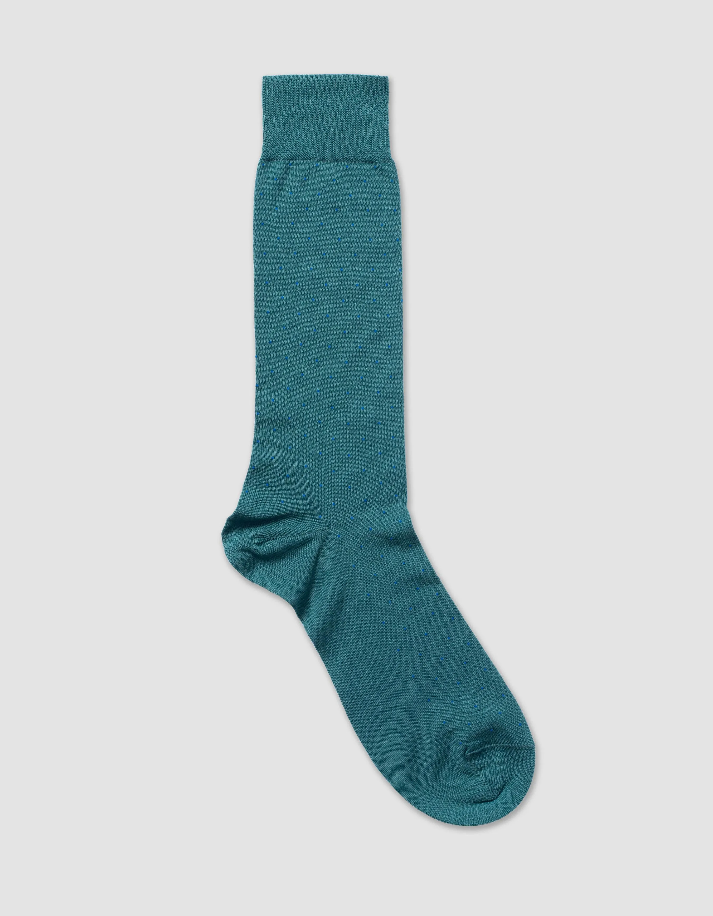 Pin Dot Cotton Mid-Calf Socks sold by J. Press