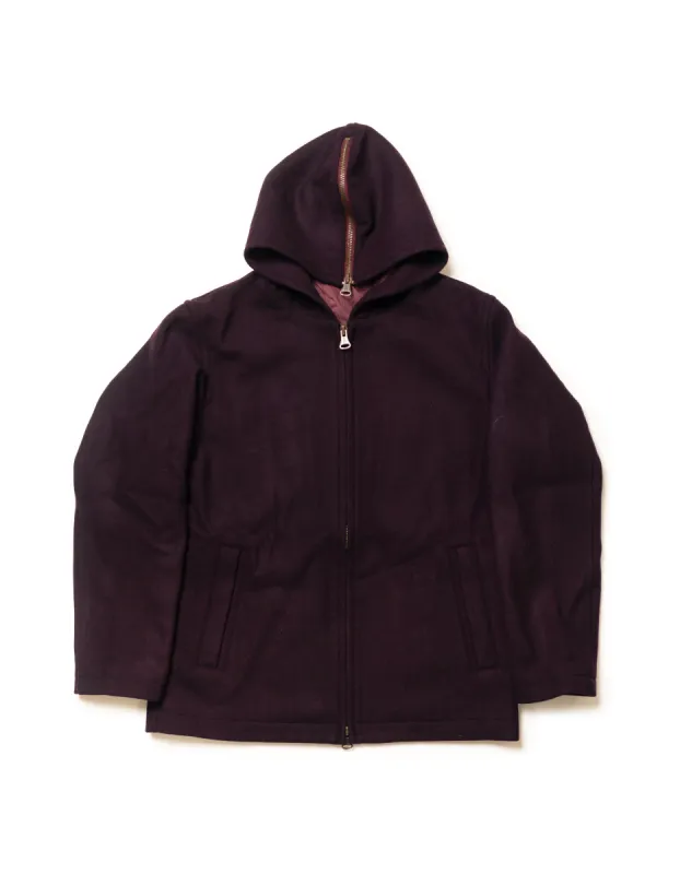 ZIP UP HOODIE - BURGUNDY sold by J. Press