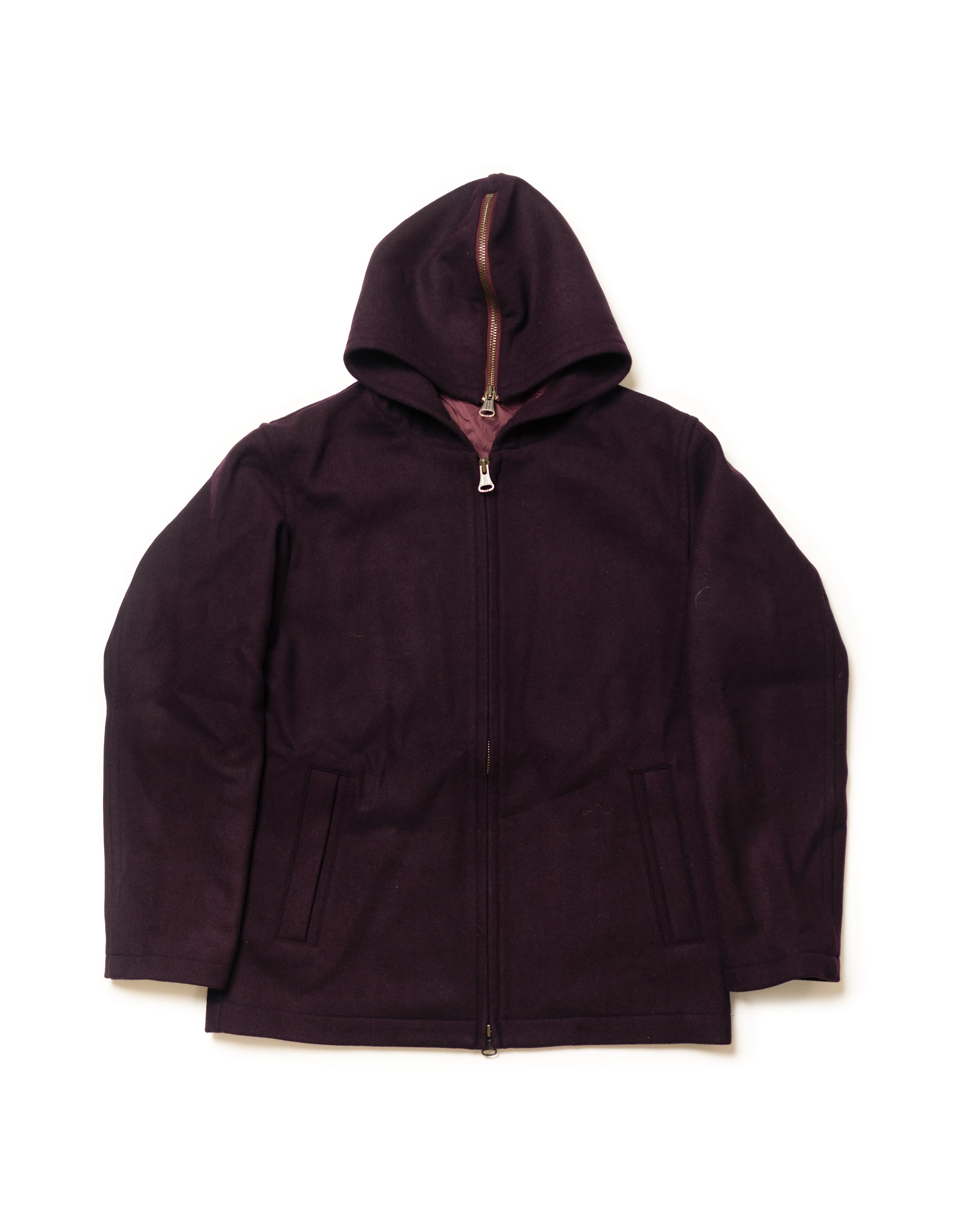 Burgundy Melton Wool Zermatt Jacket sold by J. Press