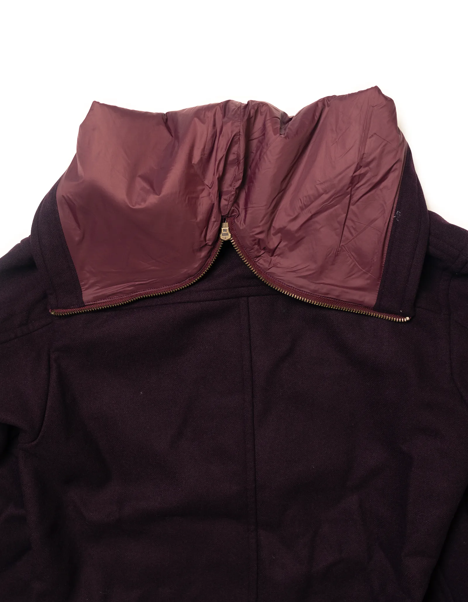 Burgundy Melton Wool Zermatt Jacket sold by J. Press product image thumbnail 2