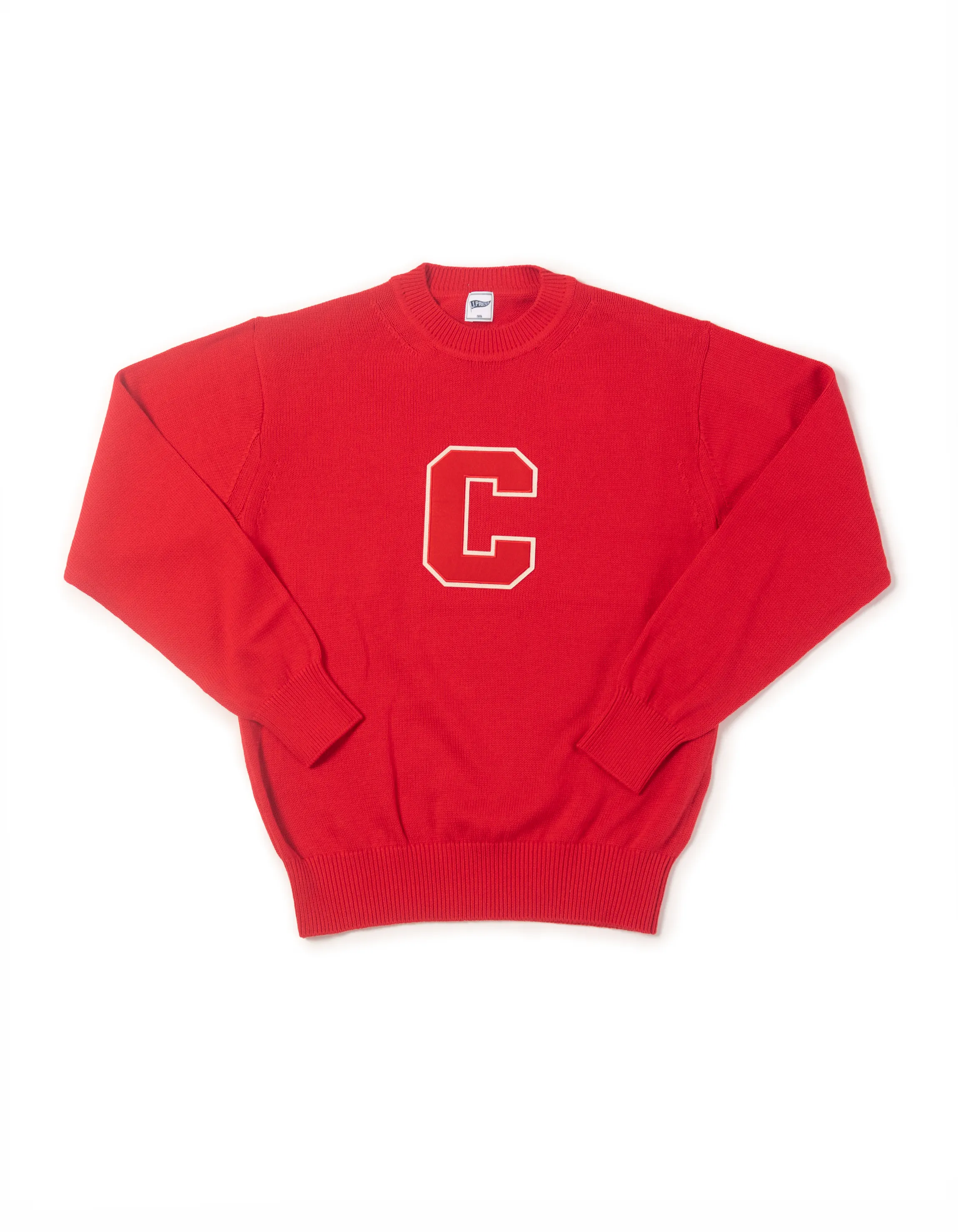 Cornell Cotton Crewneck "C" Sweater sold by J. Press