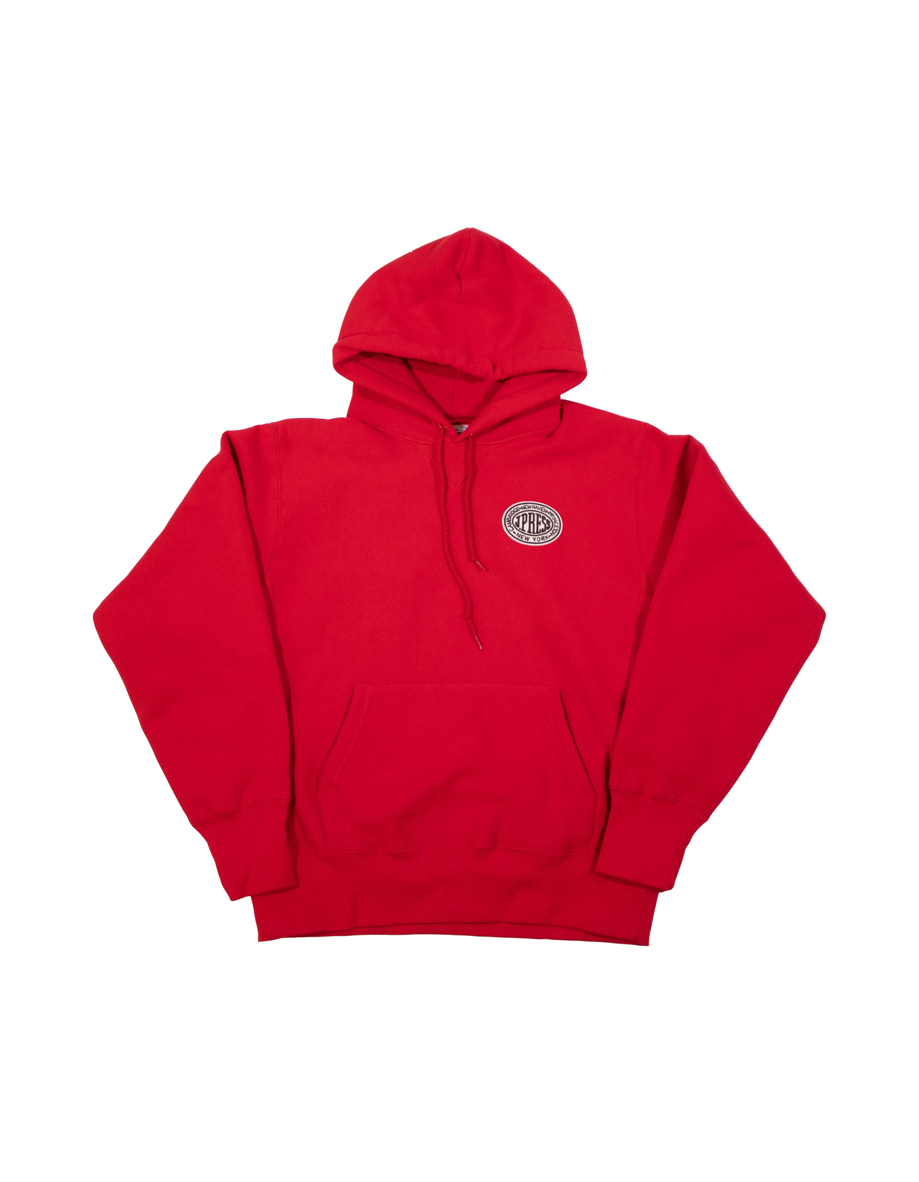 VINTAGE J.PRESS LOGO HOODIE - RED sold by J. Press