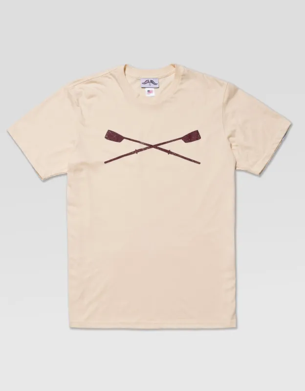 J.PRESS x BOATHOUSE COTTON SHORT SLEEVE TEE - BEIGE sold by J. Press