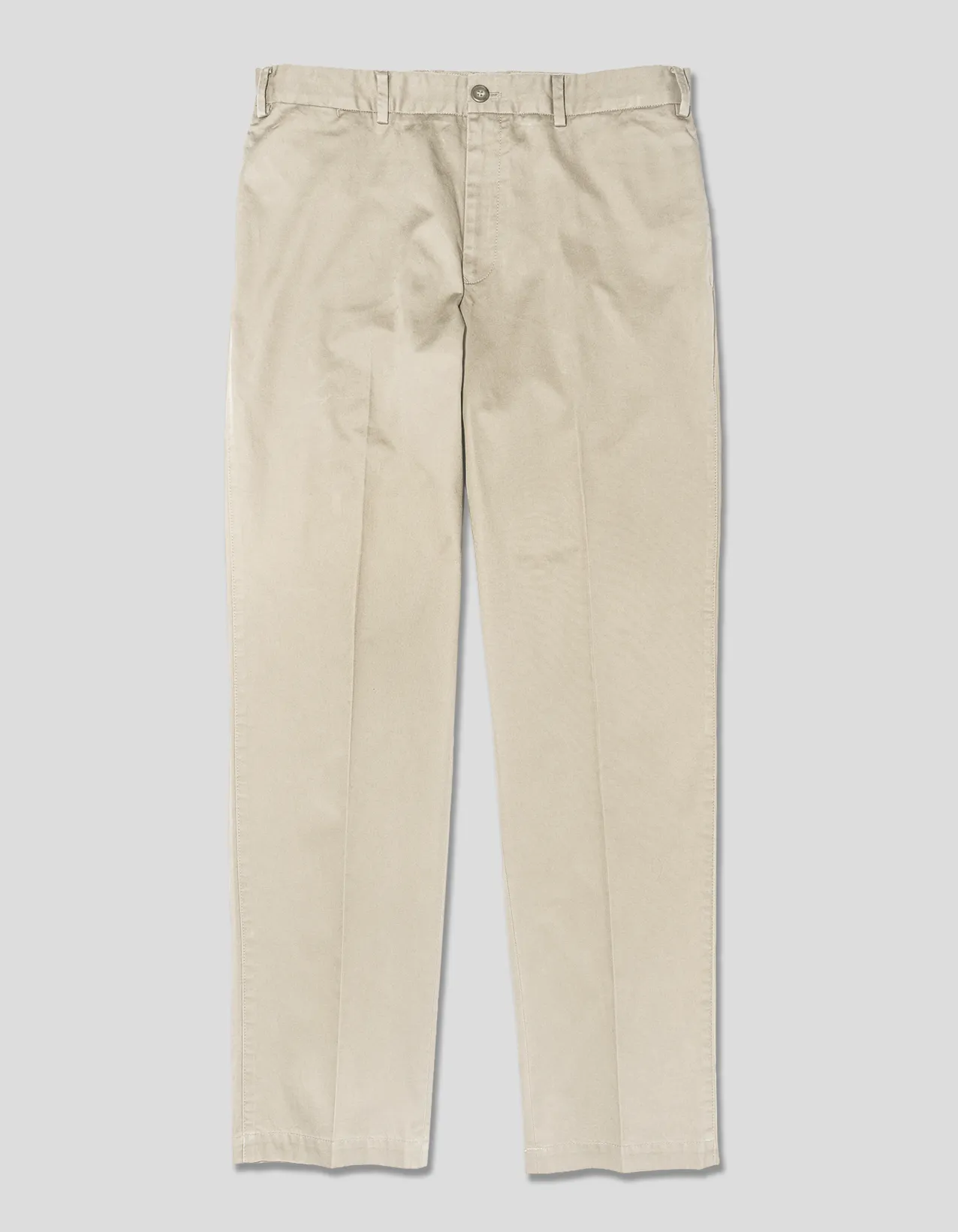Stone Cinch-Back Cotton Chino Trouser - Trim Fit sold by J. Press