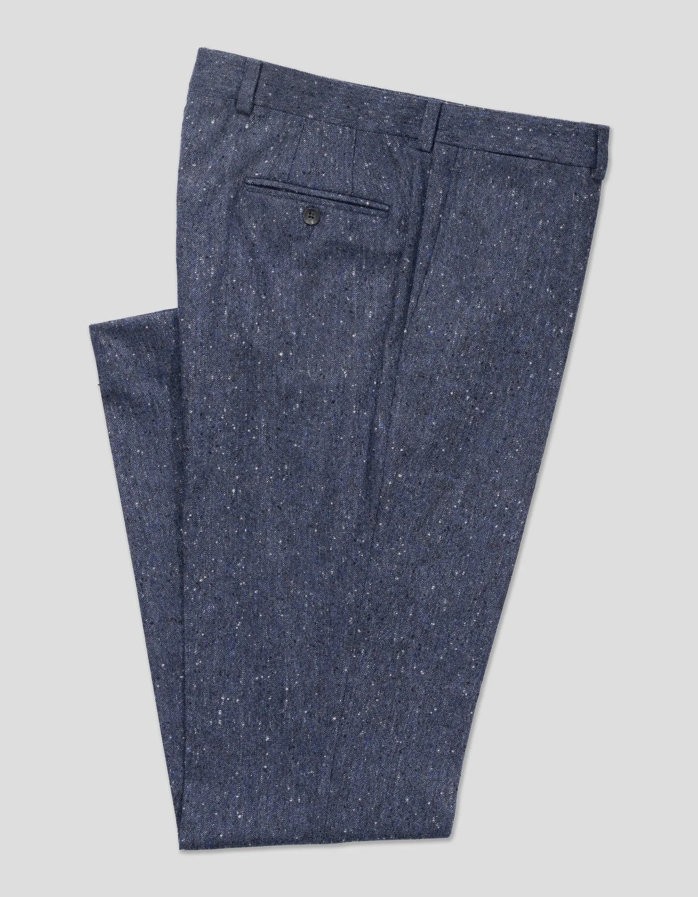 BLUE DONEGAL TROUSERS - CLASSIC FIT sold by J. Press