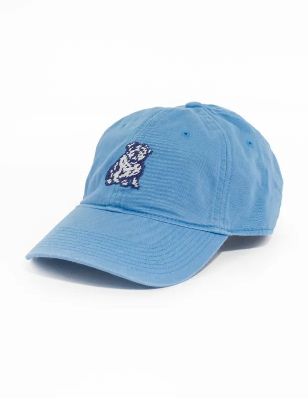 Bulldog Steel Blue Needlepoint Hat sold by J. Press