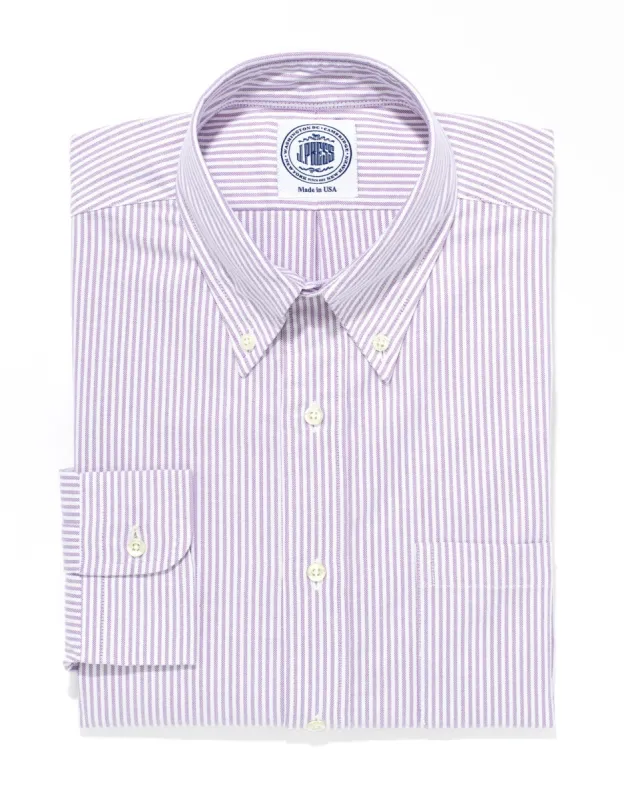 University Stripe Oxford Cloth Dress Shirt sold by J. Press