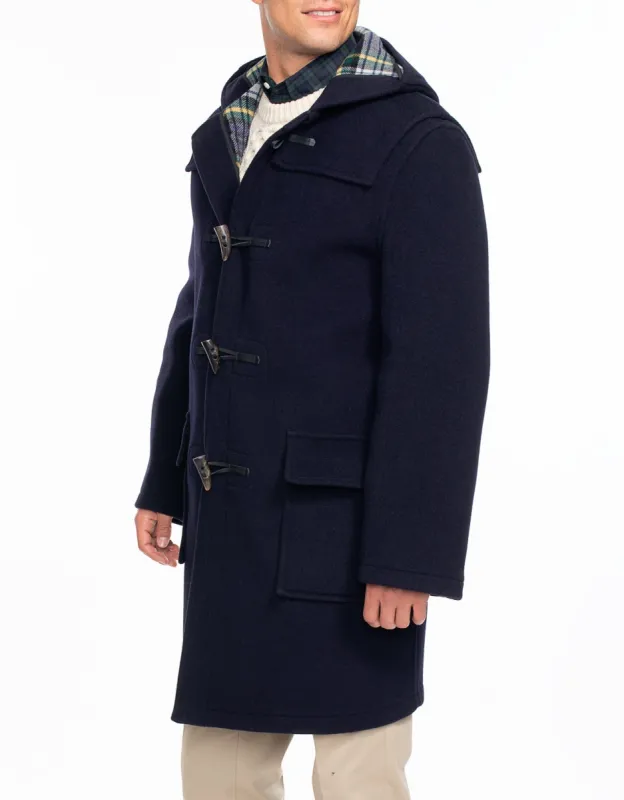 Made-in-England Navy Classic Morris Duffle Coat sold by J. Press
