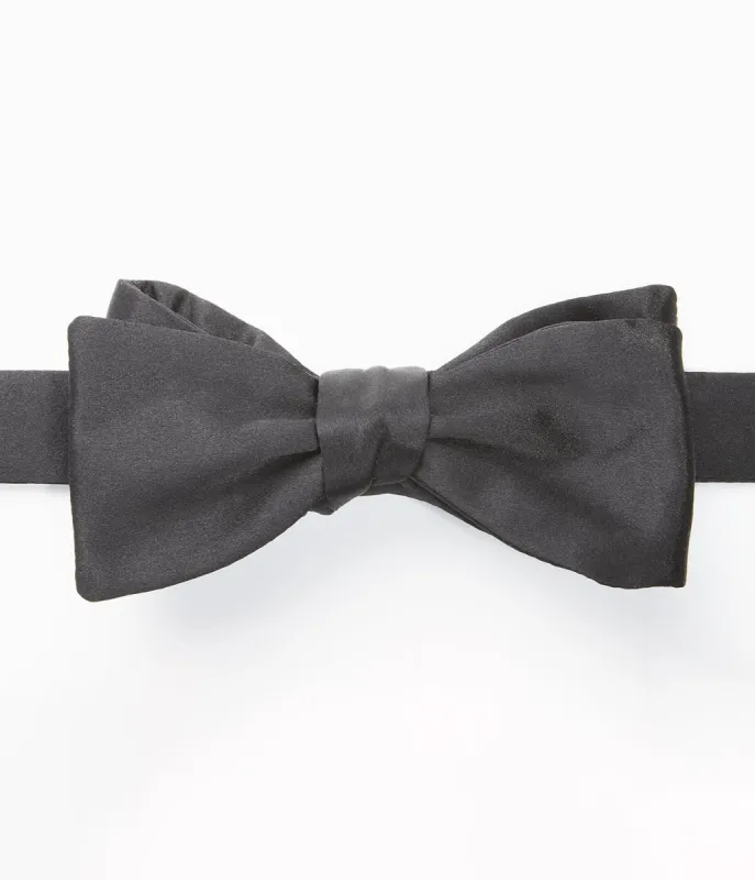 Made-in-UK Satin Pre-Tied Formal Bow Tie sold by J. Press