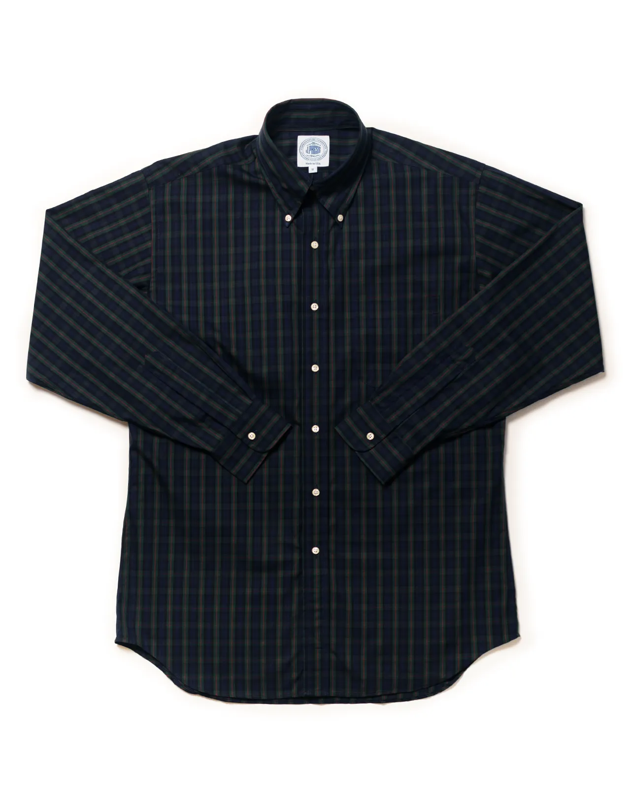 NAVY/GREEN PLAID SPORT SHIRT sold by J. Press