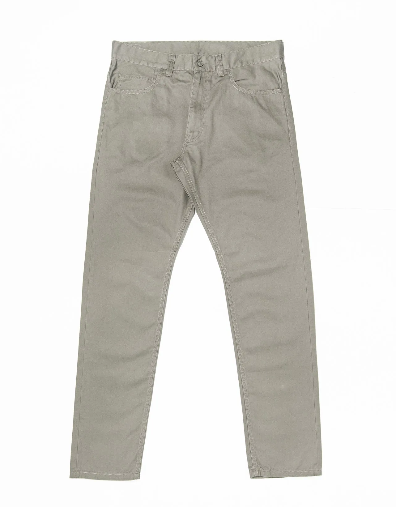 Light Grey 5-Pocket Twill Pant - Trim Fit sold by J. Press