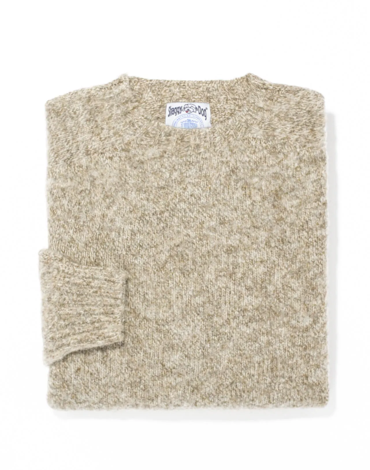 SHAGGY DOG SWEATER TAN - TRIM FIT sold by J. Press