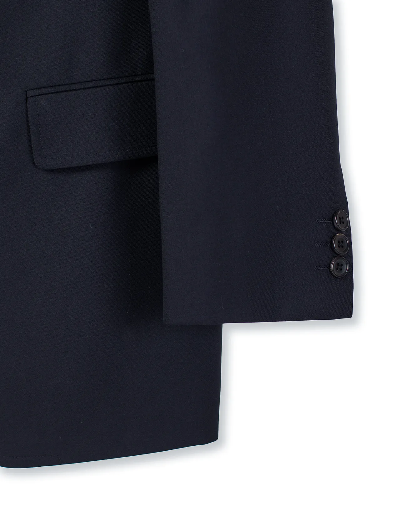 Solid Navy Merino Wool Suit - Trim Fit sold by J. Press product image thumbnail 3