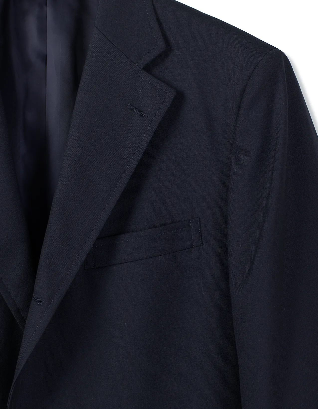 Solid Navy Merino Wool Suit - Trim Fit sold by J. Press product image thumbnail 2