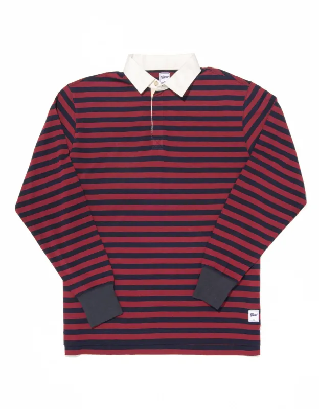 RED/NAVY STRIPE RUGBY SHIRT sold by J. Press
