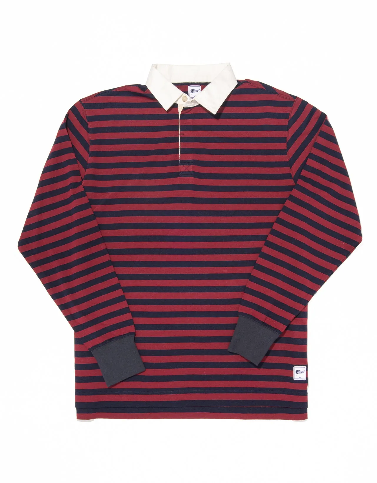 RED/NAVY STRIPE RUGBY SHIRT sold by J. Press