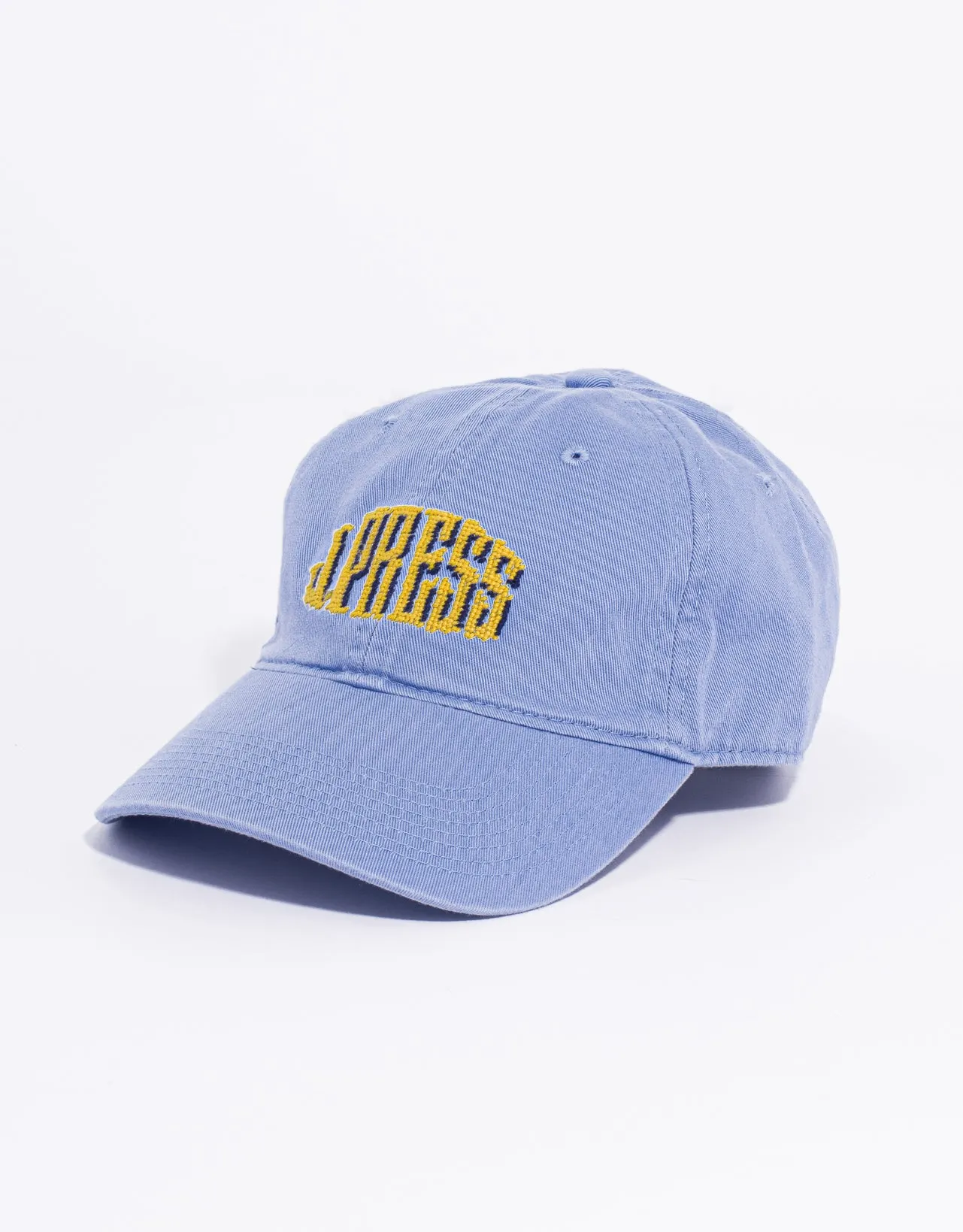 J. Press Yellow on Light Blue Needlepoint Hat sold by J. Press